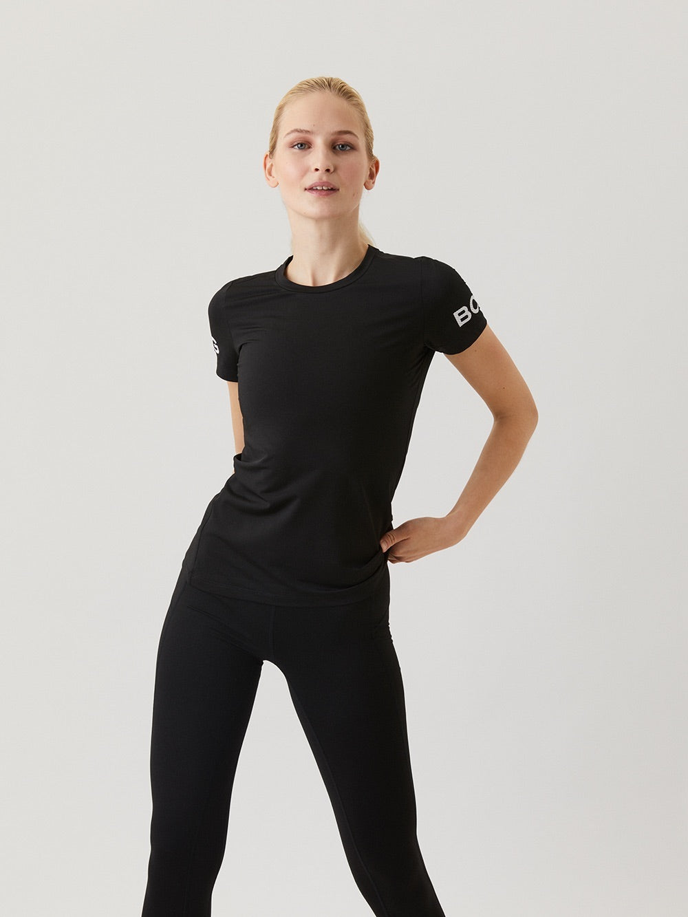 BJÖRN BORG Borg Slim T-shirt Black Beauty