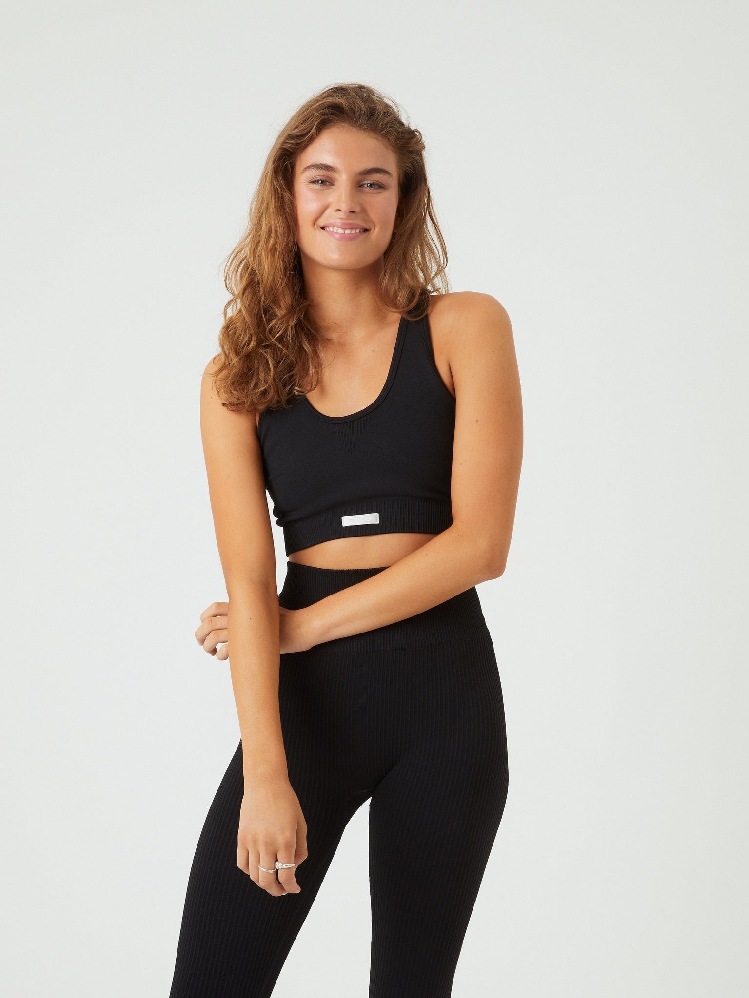 BJÖRN BORG Performance Low Seamless Bra Black Beauty