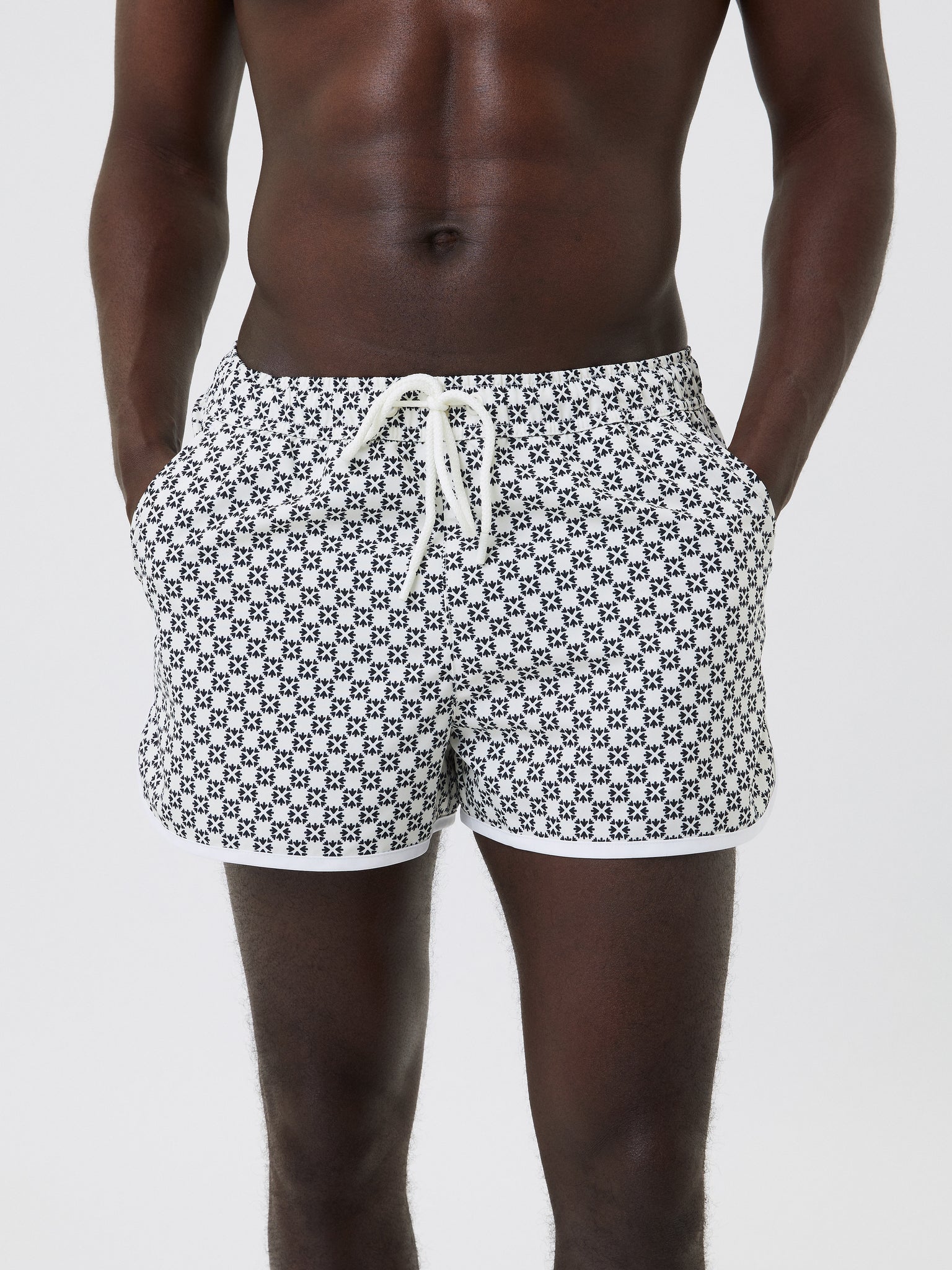 BJÖRN BORG Borg Retro Swim Shorts BB Checked