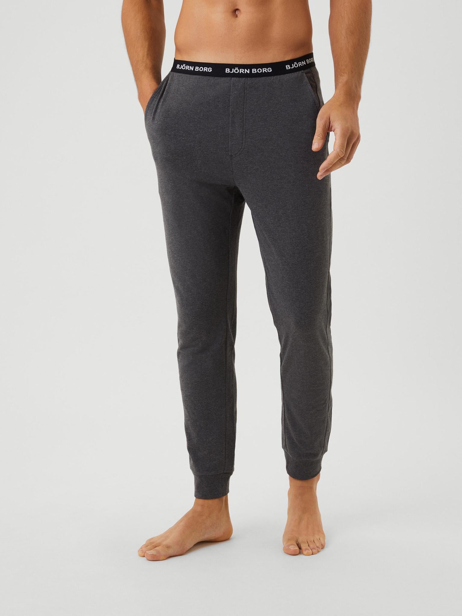 BJÖRN BORG Core Loungewear Pants Dark Grey Melange