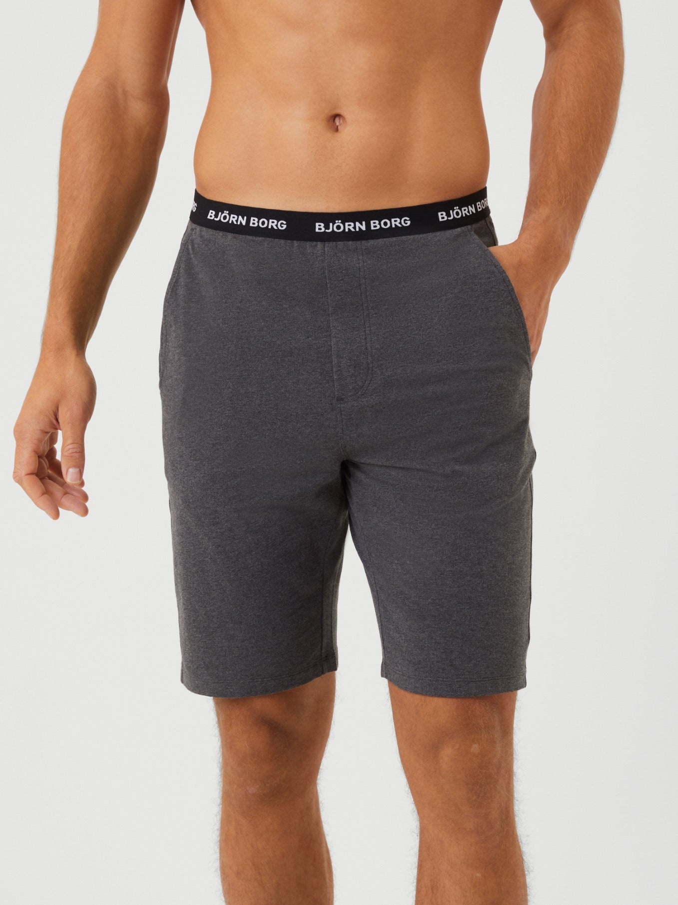BJÖRN BORG Core Loungewear Shorts Dark Grey Melange