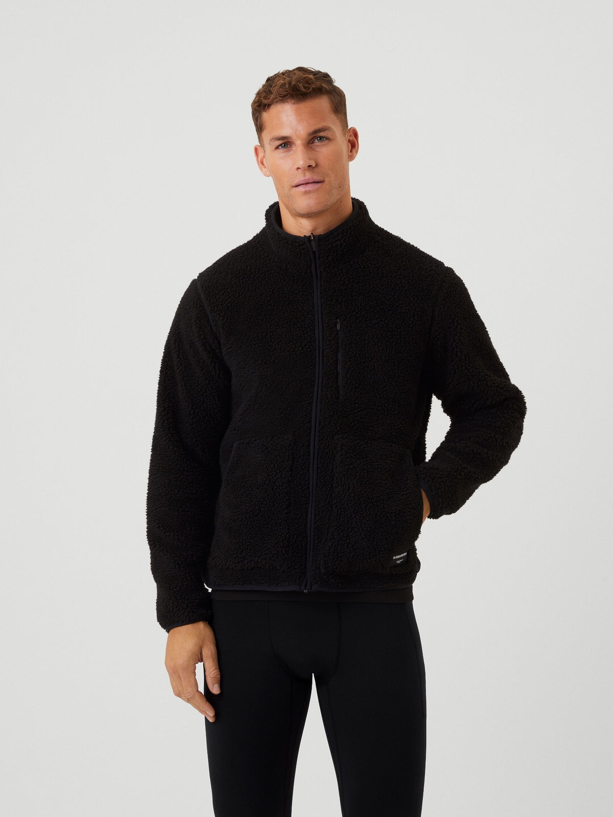 BJÖRN BORG Centre Pile Fleece Jacket Black Beauty