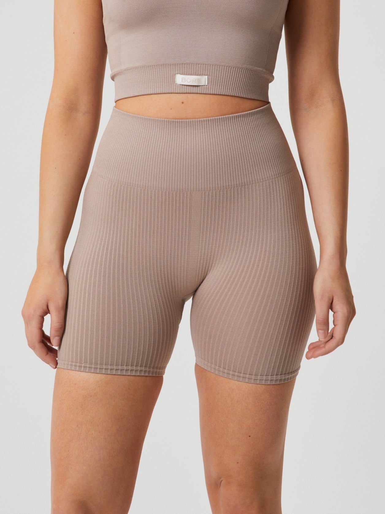 BJÖRN BORG Studio Seamless Rib Shorts Etherea