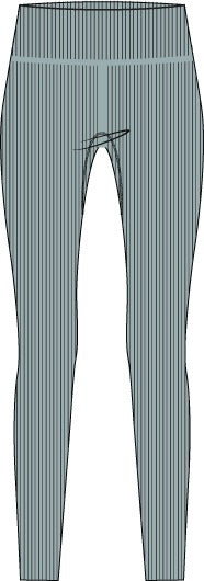 BJÖRN BORG Studio Seamless Rib Tights Gray Mist