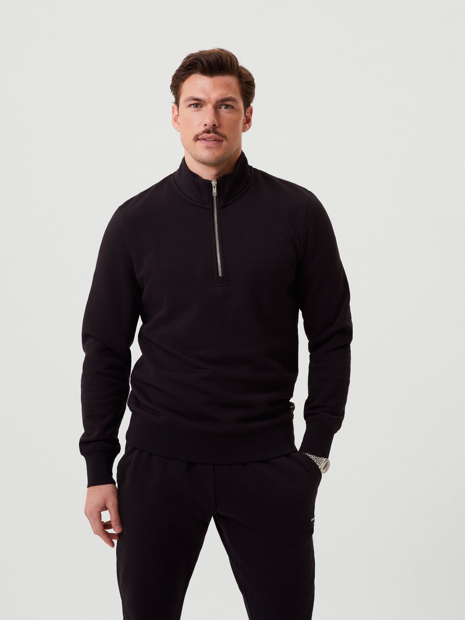 BJÖRN BORG Centre Half Zip Black Beauty