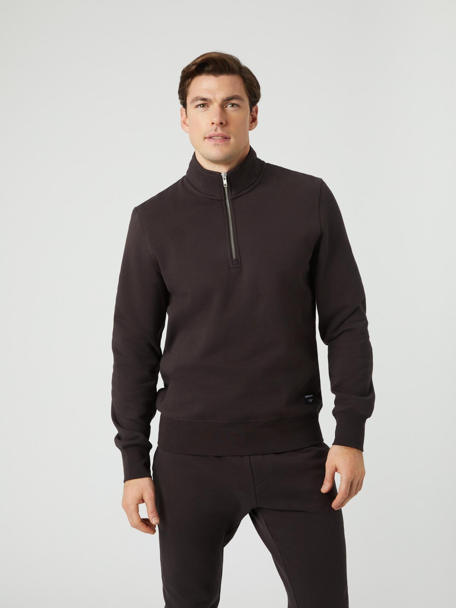 BJÖRN BORG Centre Half Zip Espresso