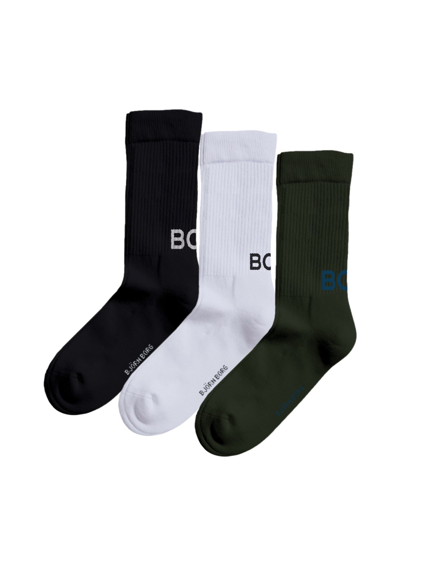 BJÖRN BORG Classic Polyamide Crew Sock 3p Multipack 4
