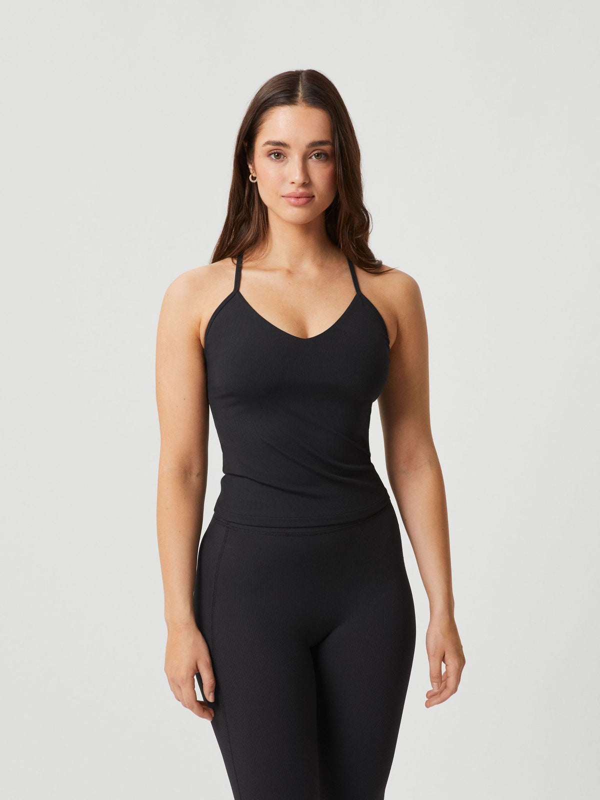 BJÖRN BORG Studio Rib Strap Tank Black Beauty