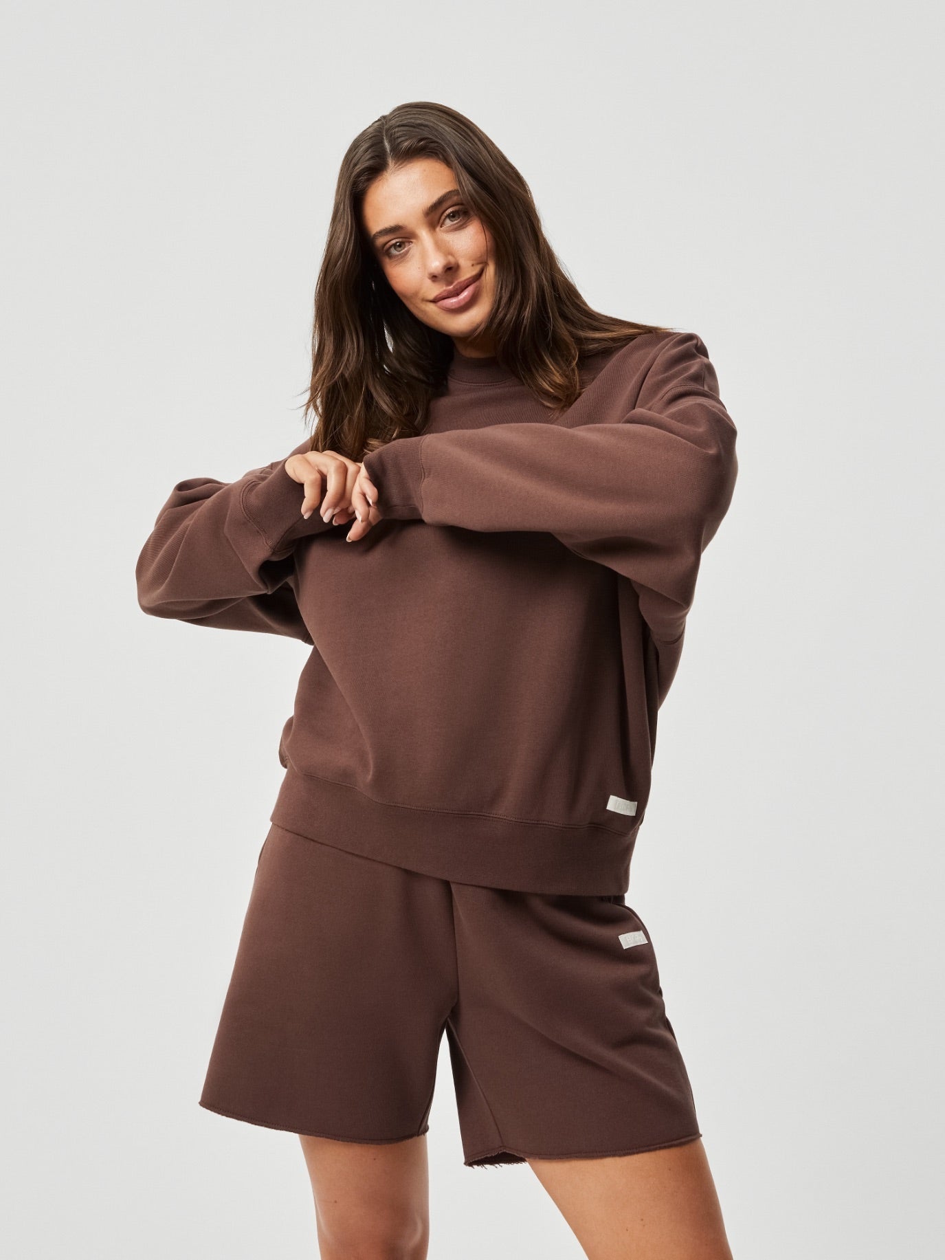 BJÖRN BORG Studio Oversized Crew French Toast