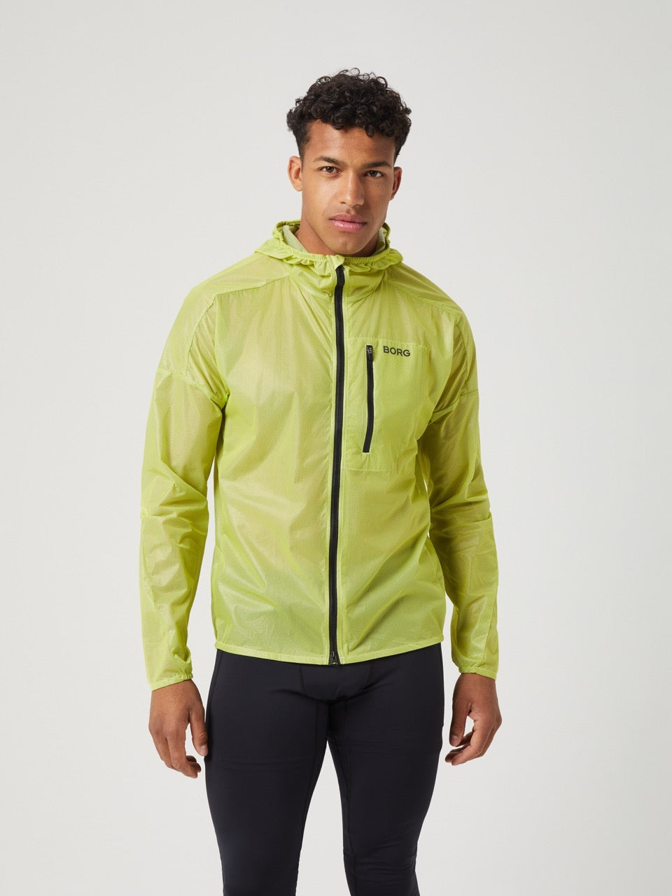 BJÖRN BORG Borg Running Jacket Safety Yellow