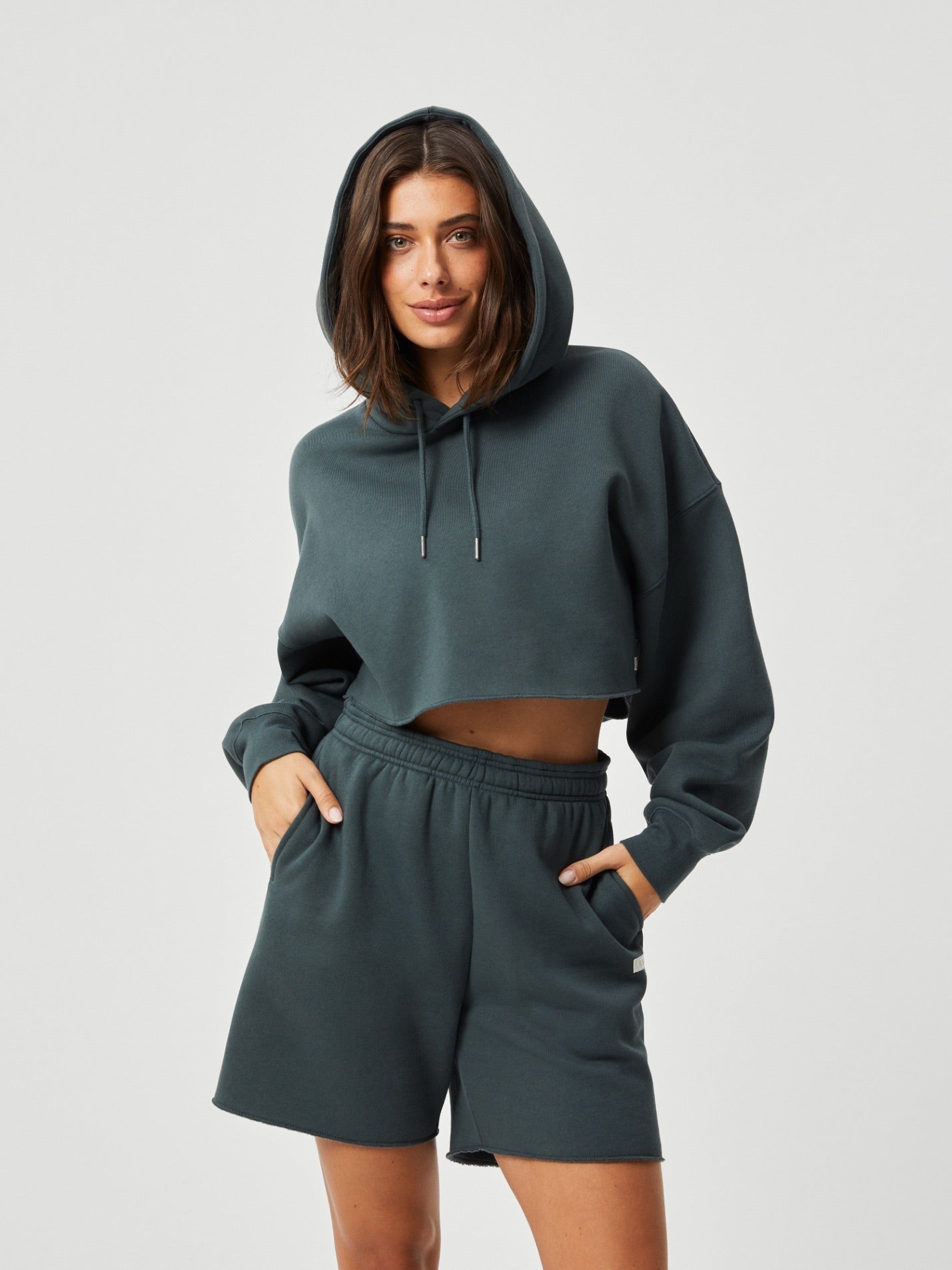BJÖRN BORG Studio Oversized Cropped Hoodie Urban Chic