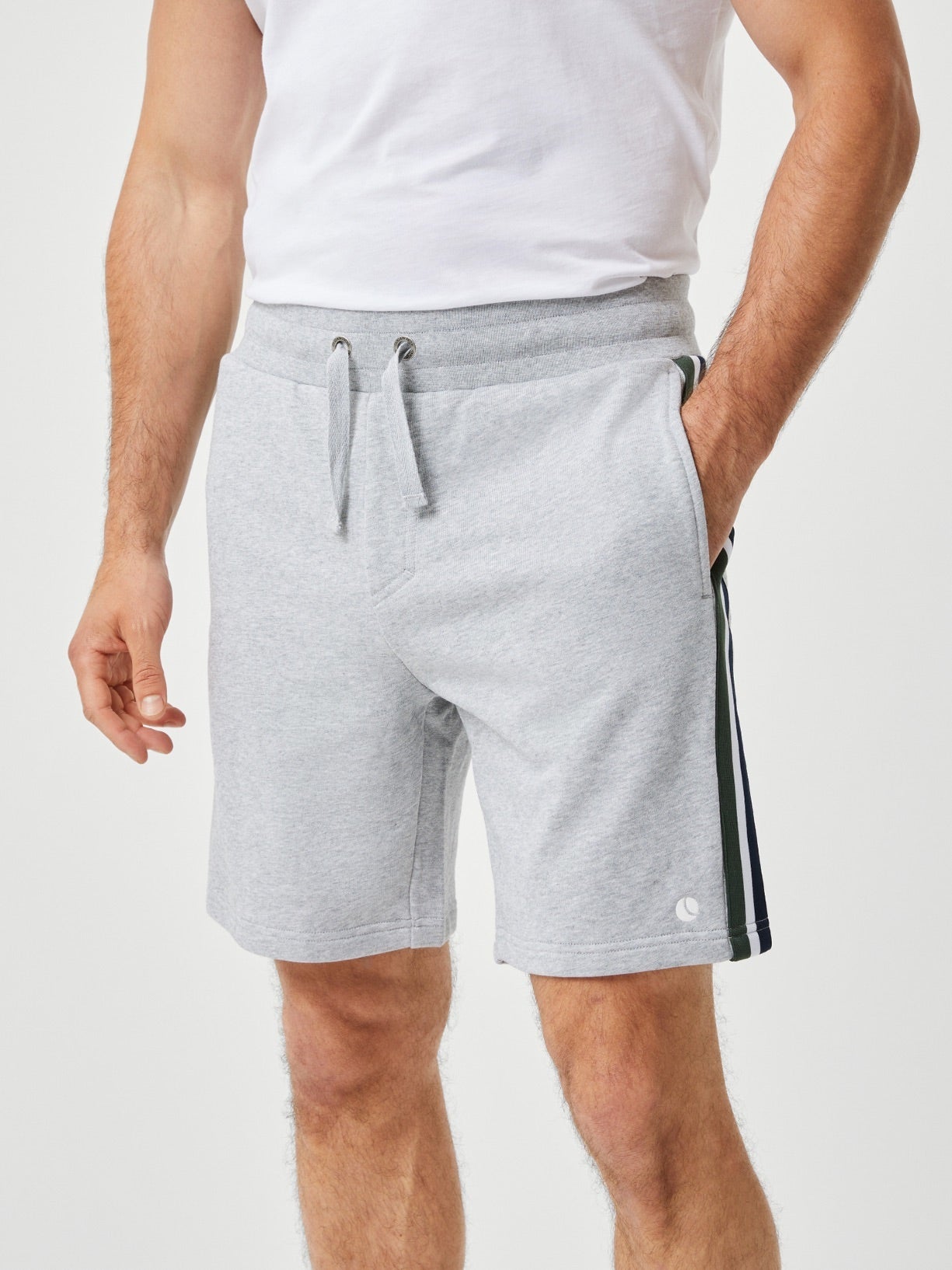 BJÖRN BORG Ace French Terry Track Shorts Light Grey Melange