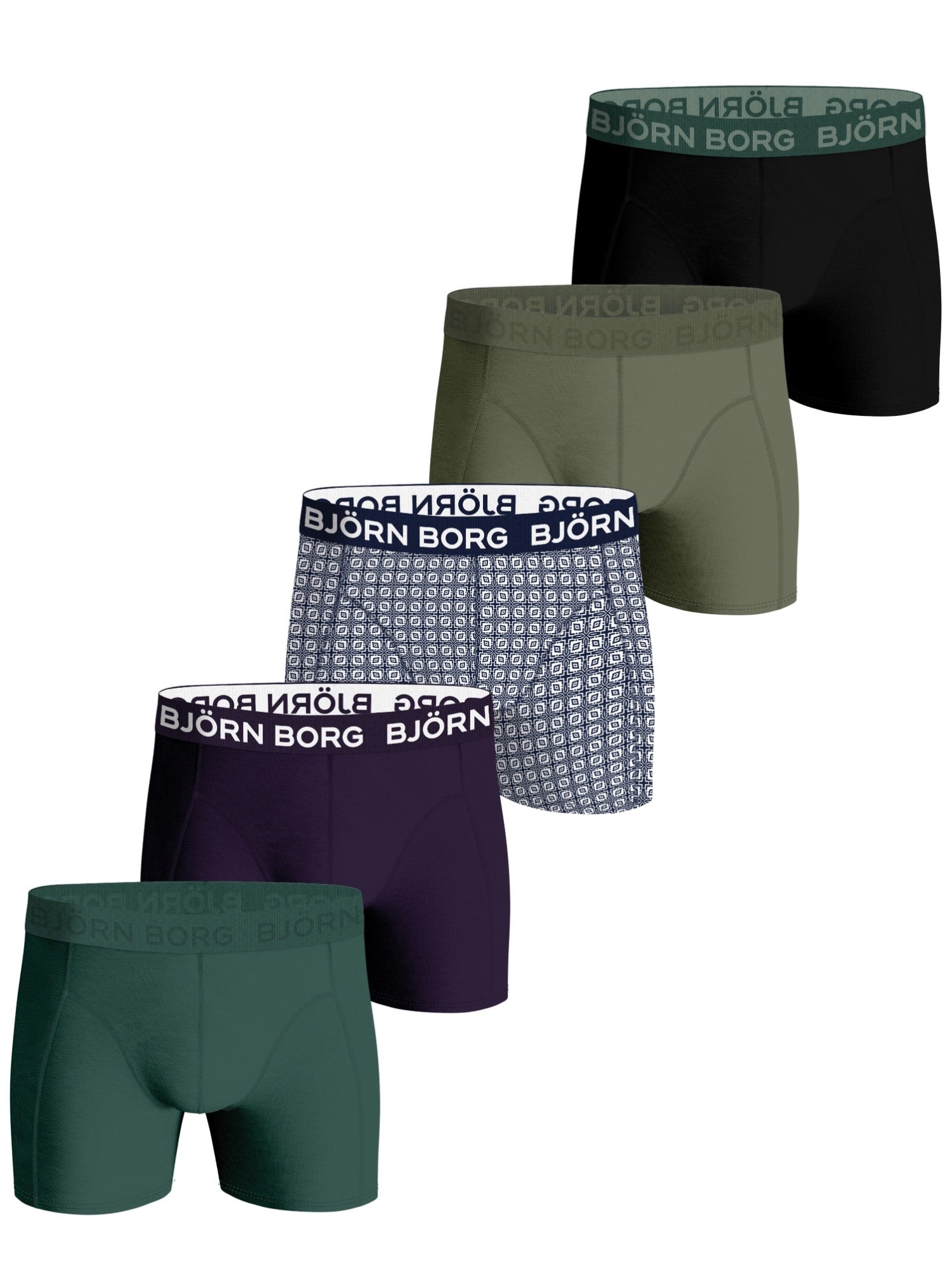 BJÖRN BORG Cotton Stretch Boxer 5p Multipack 6