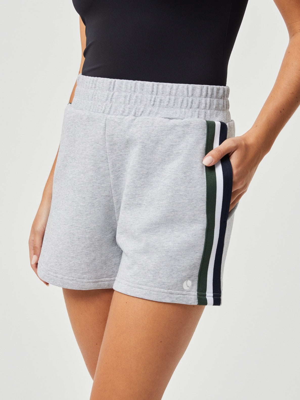 BJÖRN BORG Ace French Terry Track Shorts Light Grey Melange