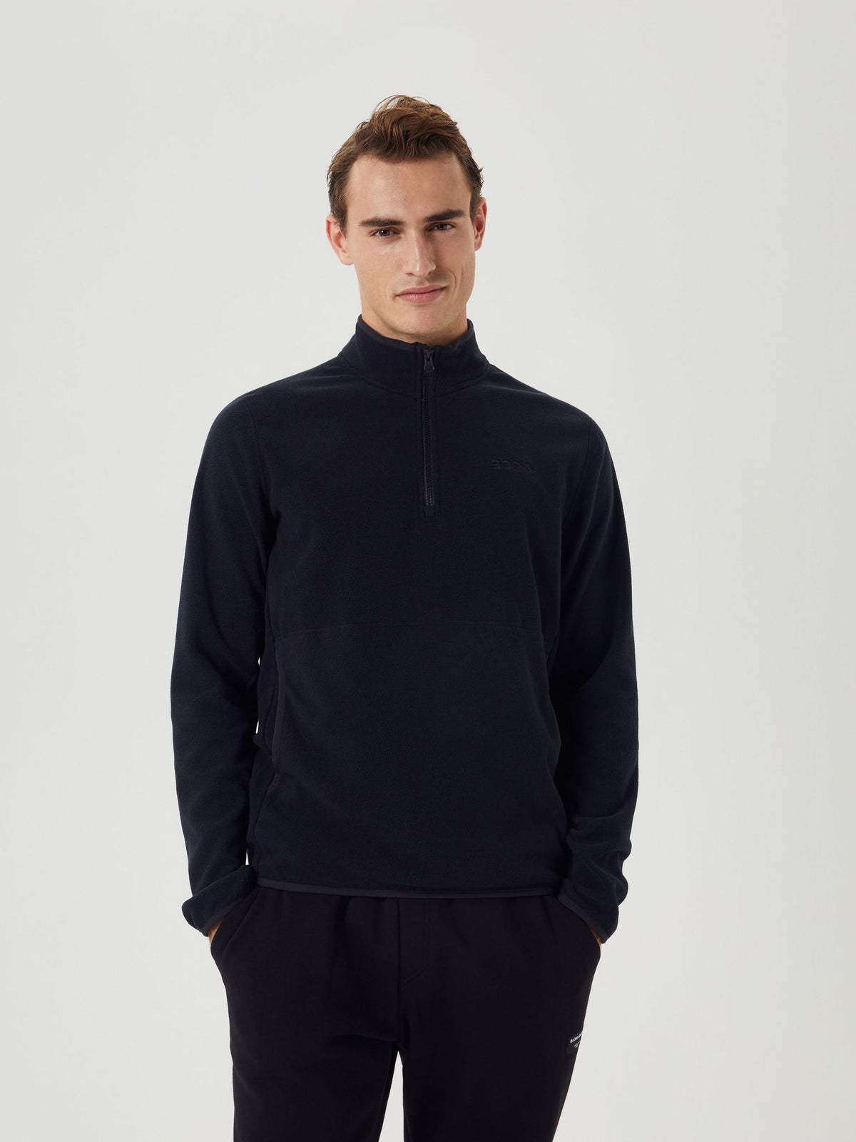 BJÖRN BORG Borg Half Zip Fleece Black Beauty