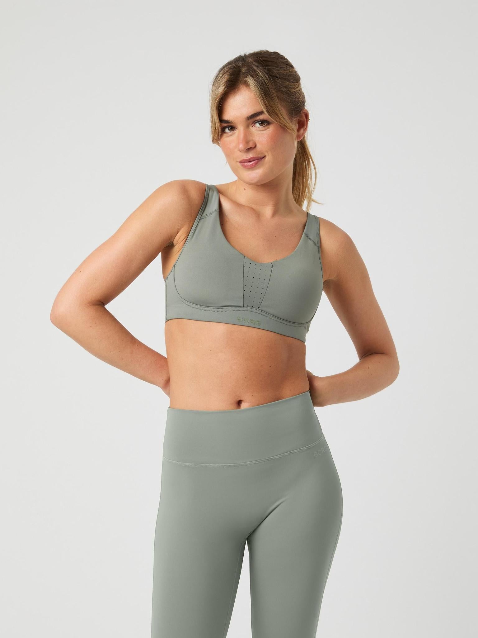 BJÖRN BORG Borg Reform Sports Bra Agave Green