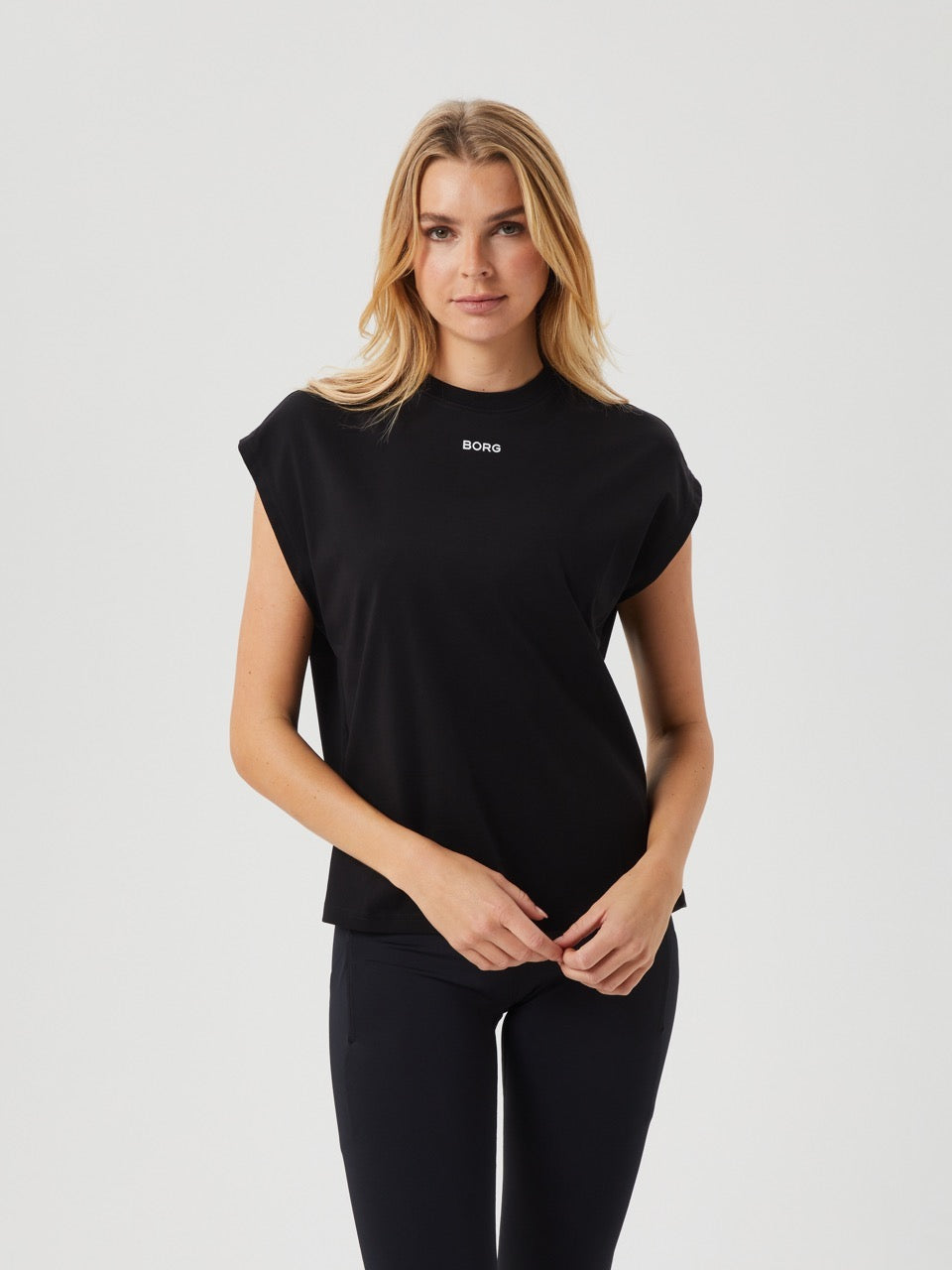 BJÖRN BORG Borg Boxy T-shirt Black Beauty