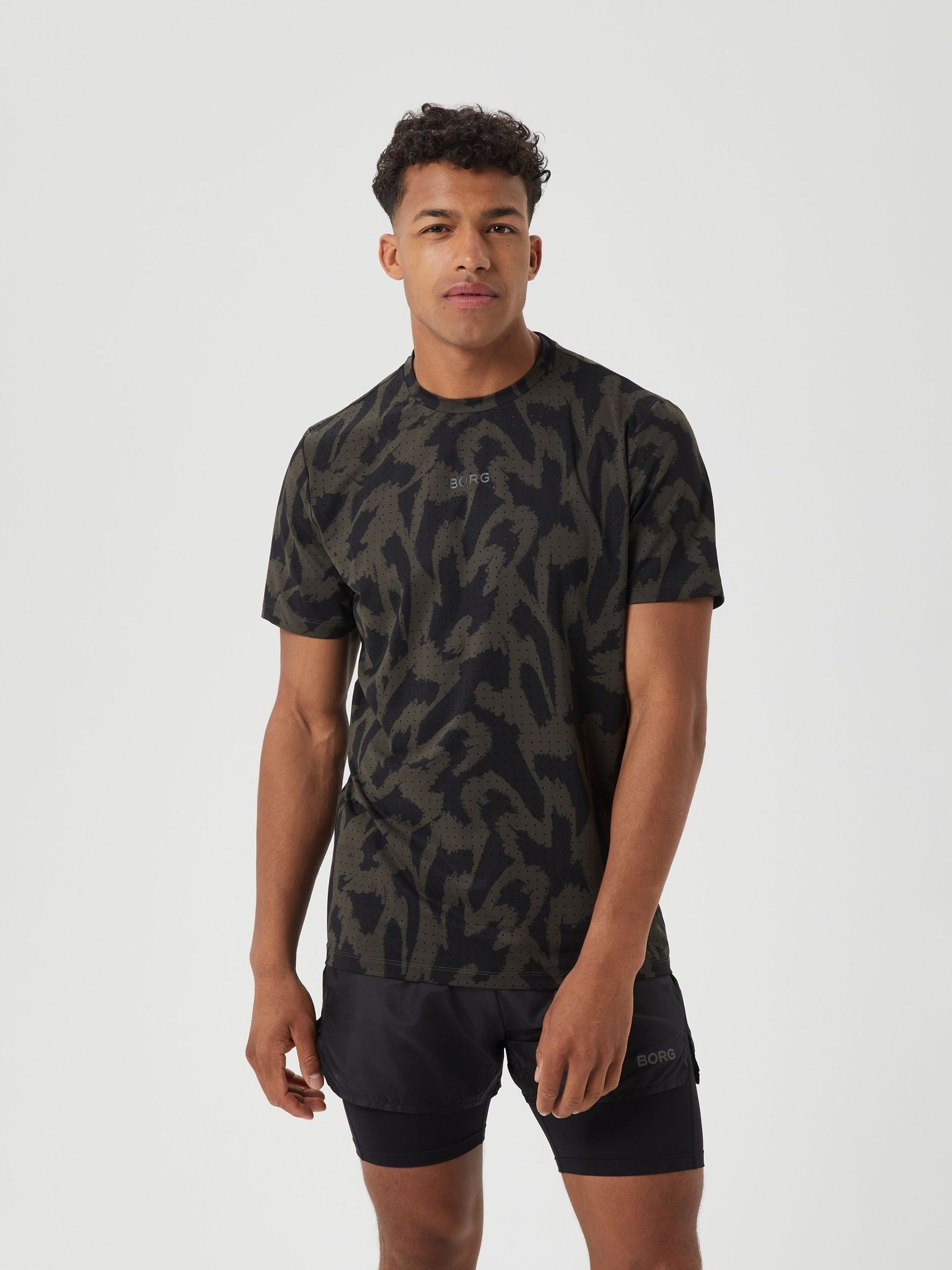 BJÖRN BORG Borg Running Perforated T-shirt BB Running Aop