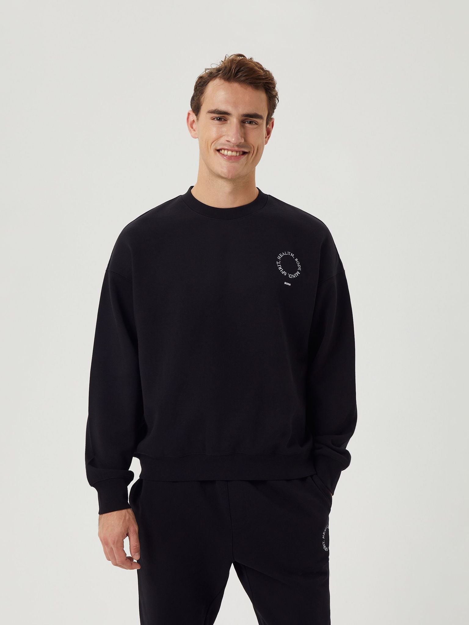 BJÖRN BORG Borg Oversized Crew Black Beauty