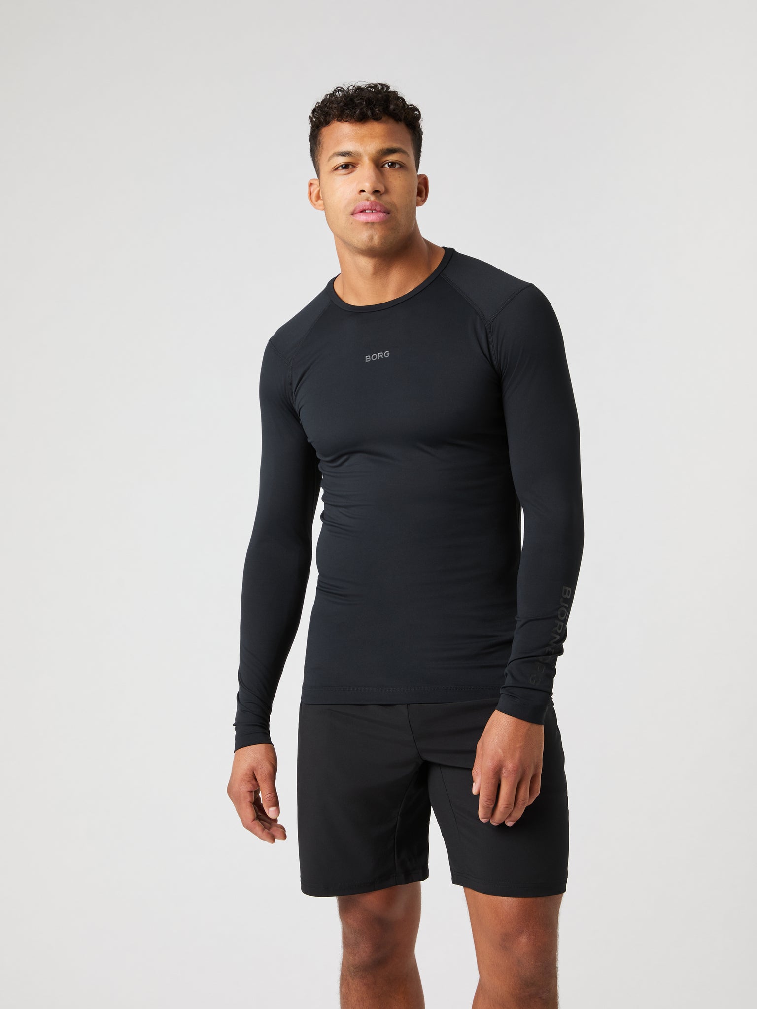 BJÖRN BORG Borg Soft Compression LS T-shirt Black Beauty