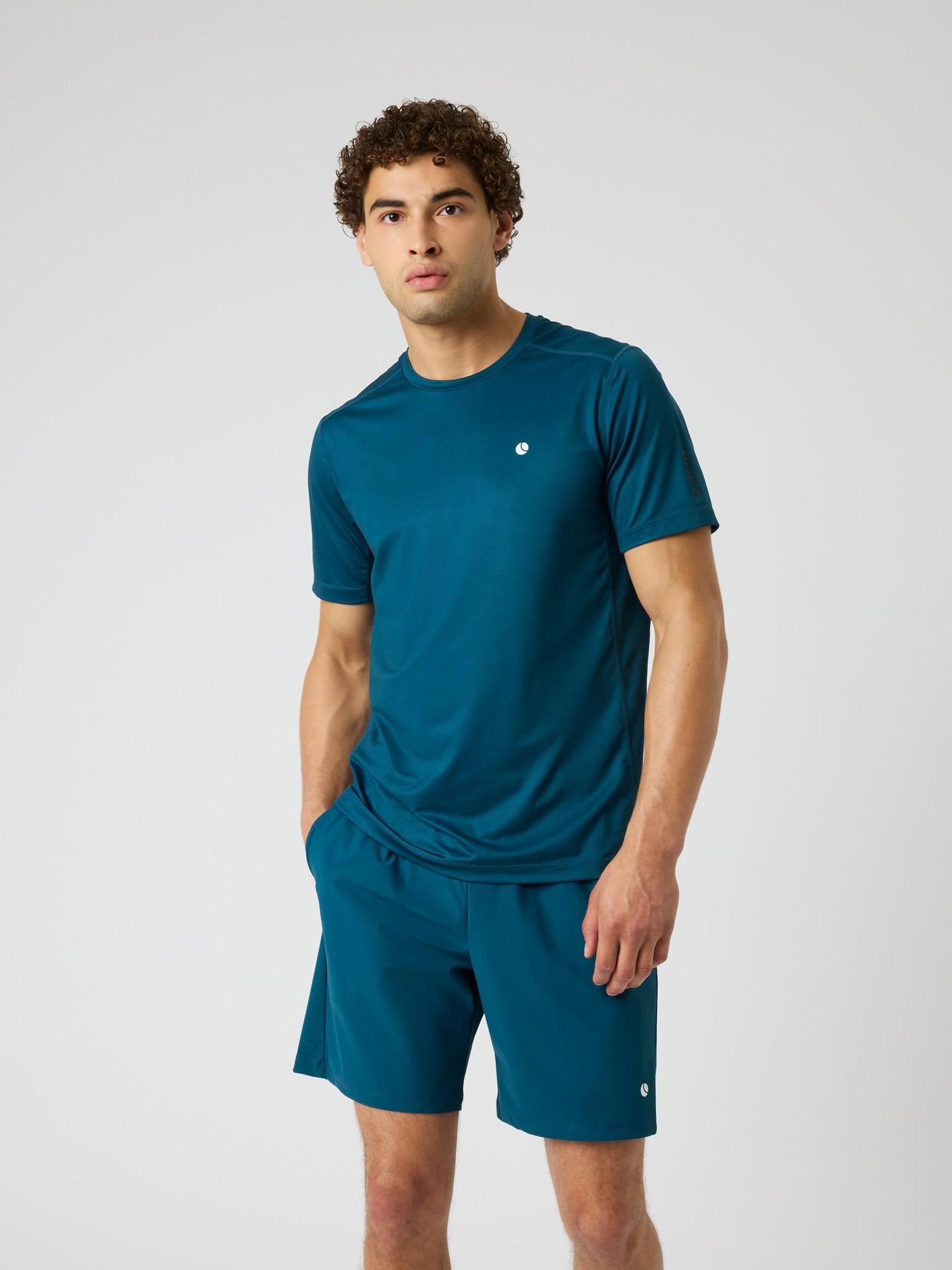 BJÖRN BORG Ace Mesh Panel T-shirt Reflecting Pond