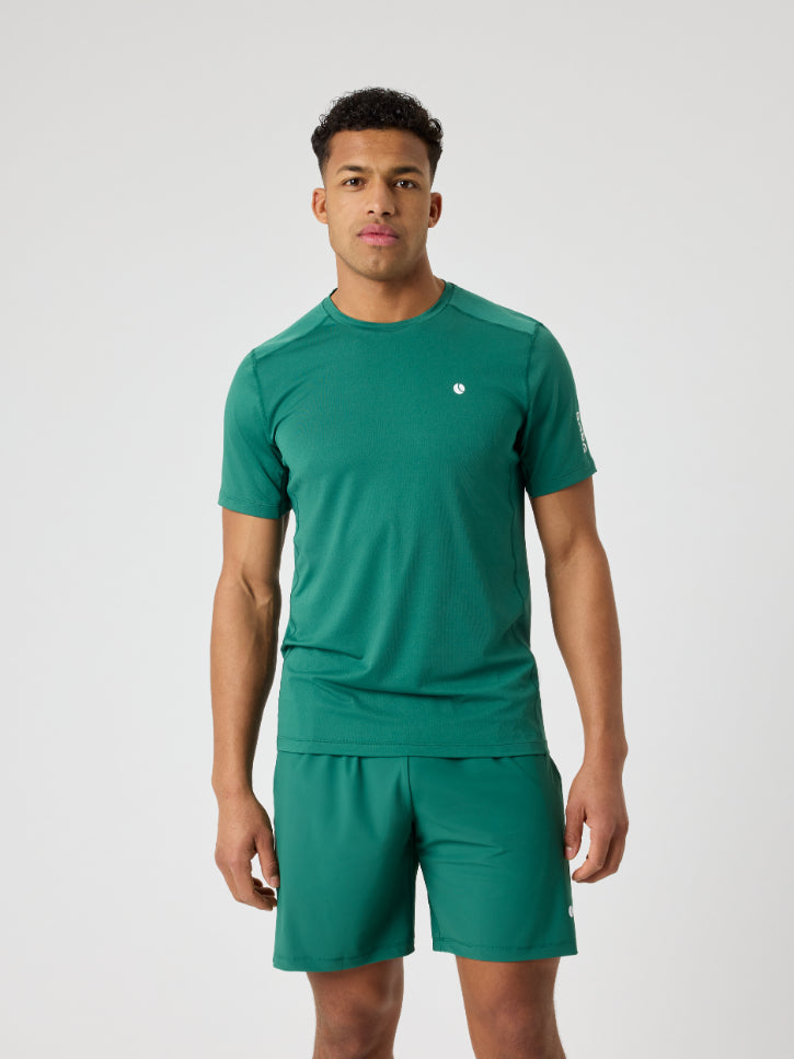 BJÖRN BORG Ace Mesh Panel T-shirt Posy Green