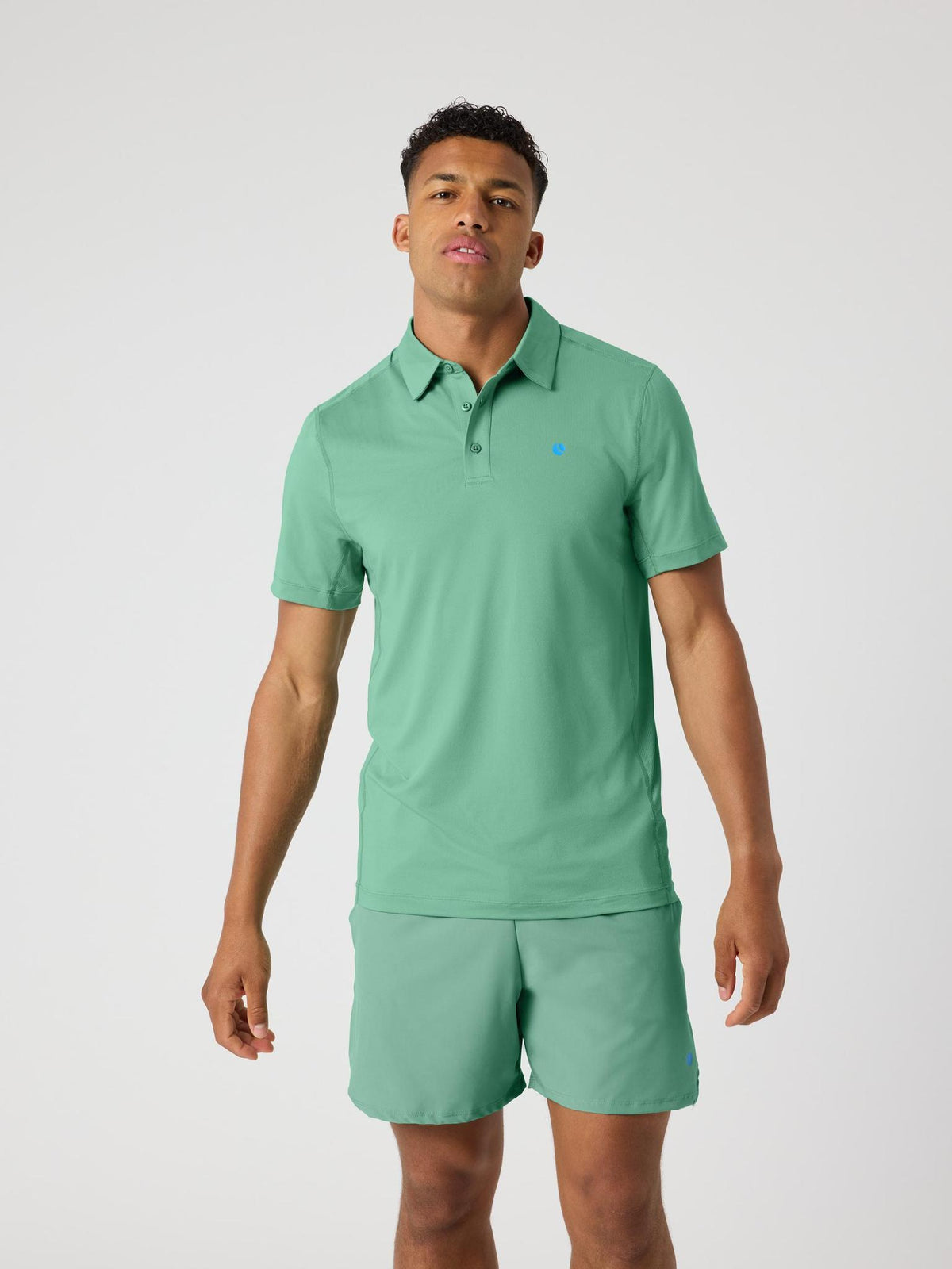 BJÖRN BORG Ace Mesh Panel Polo Shirt Malachite Green