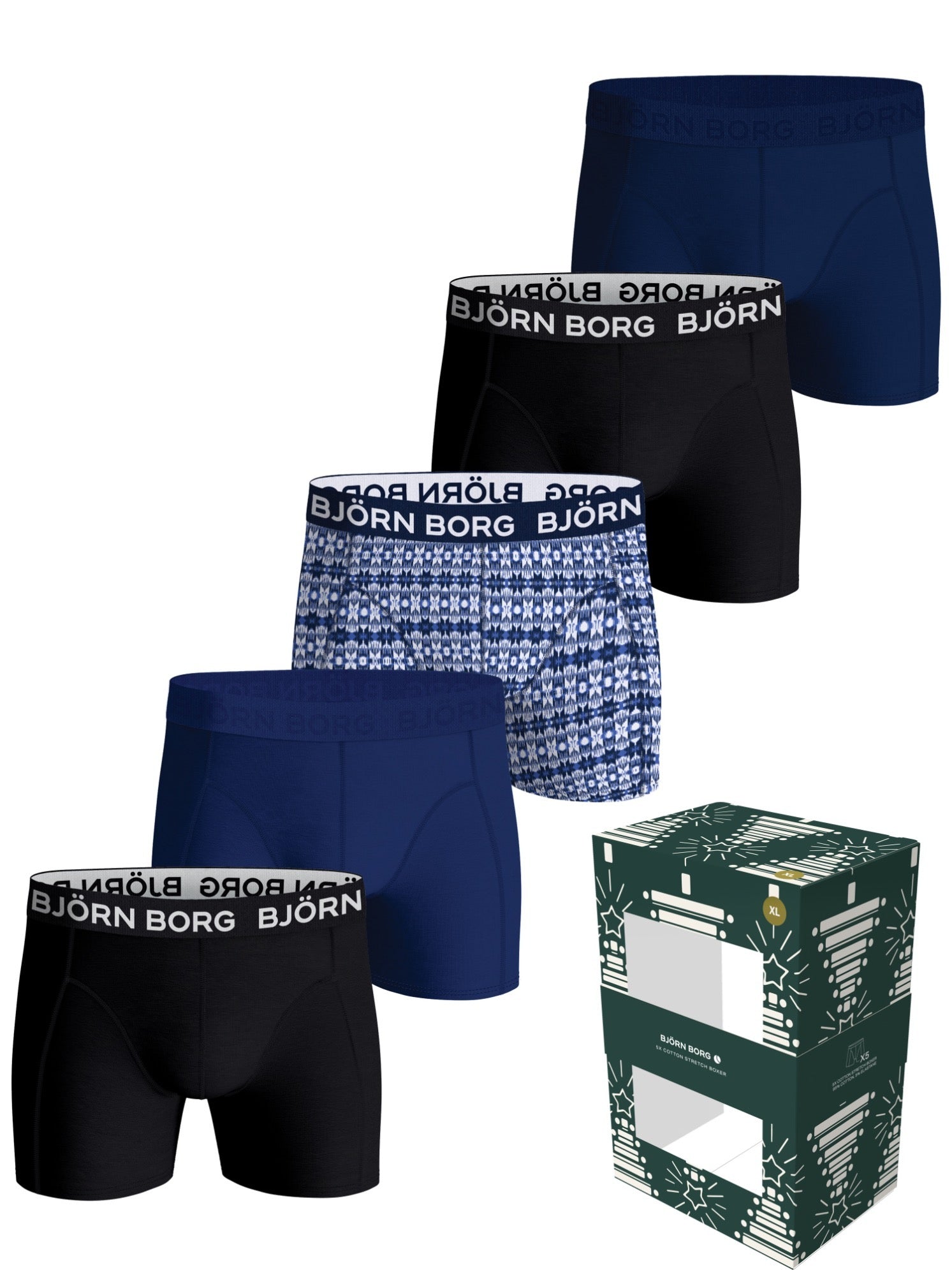 BJÖRN BORG Cotton Stretch Boxer 5p Multipack 1