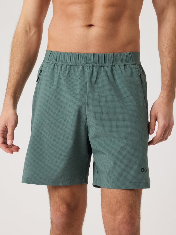 BJÖRN BORG Borg Zip Shorts Balsam Green