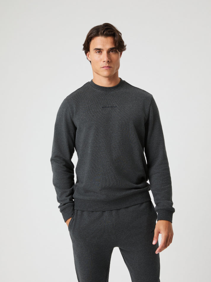BJÖRN BORG Borg Classic Sweatshirt Dark Gray Melange
