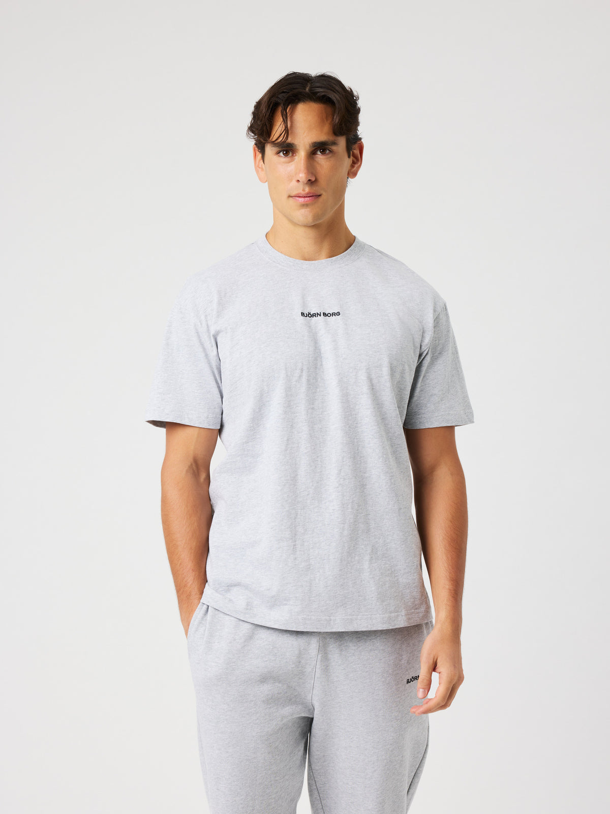BJÖRN BORG Borg Classic T-shirt Light Grey Melange