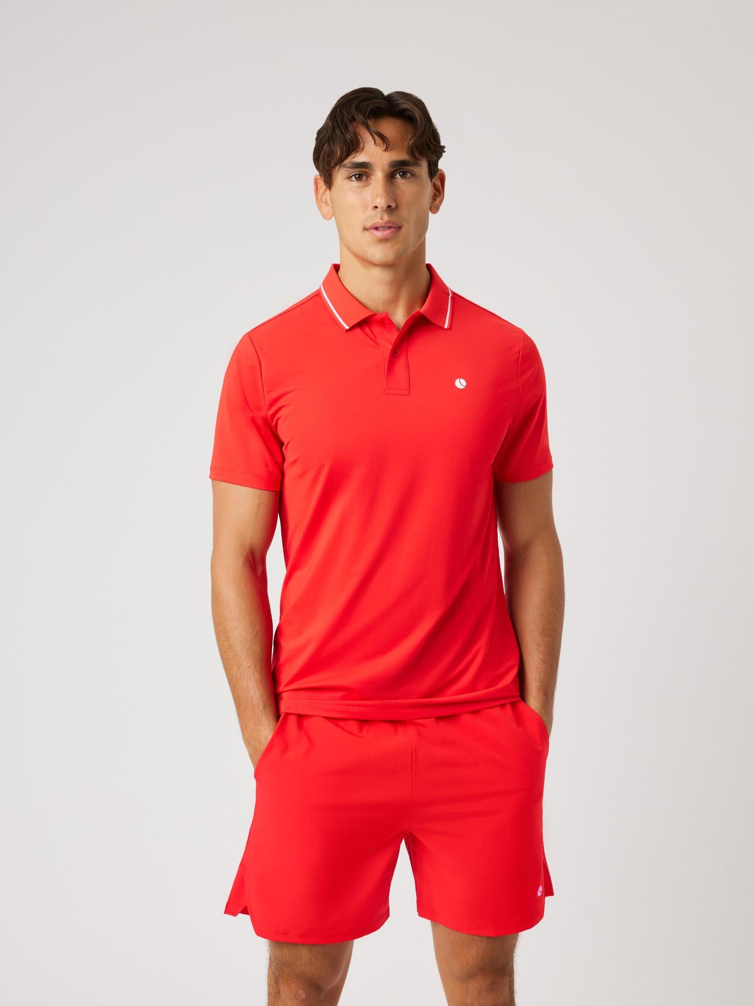 BJÖRN BORG Ace Polo Shirt Flame Scarlet