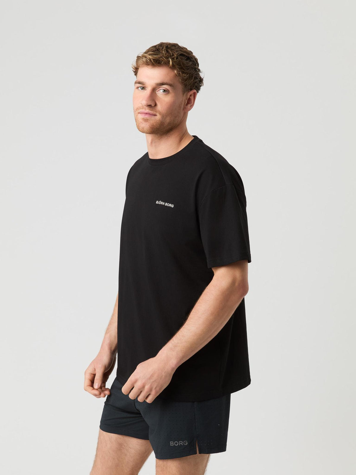 BJÖRN BORG Borg Gym Oversized T-shirt Black Beauty