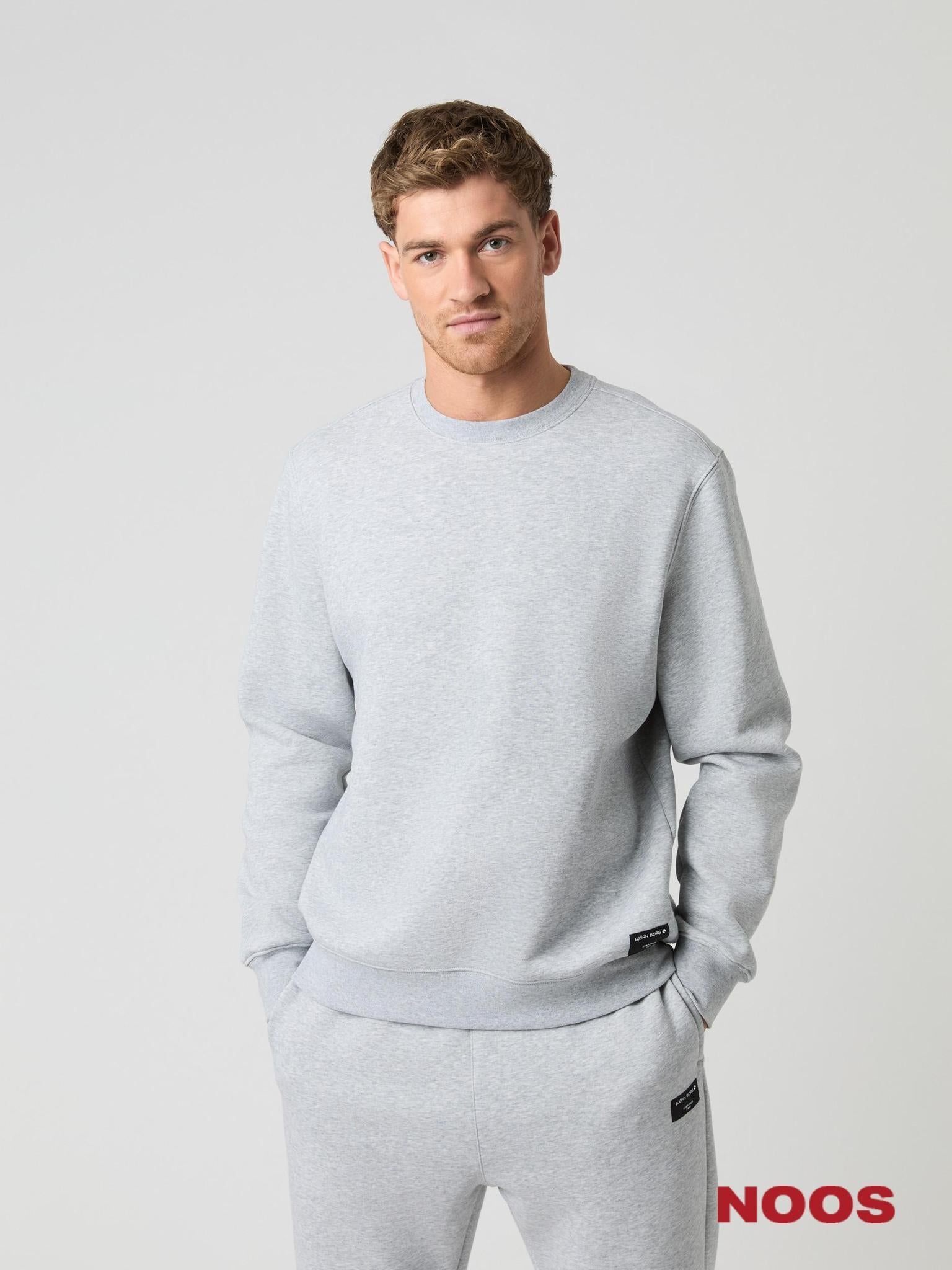 BJÖRN BORG Centre Sweatshirt Light Grey Melange