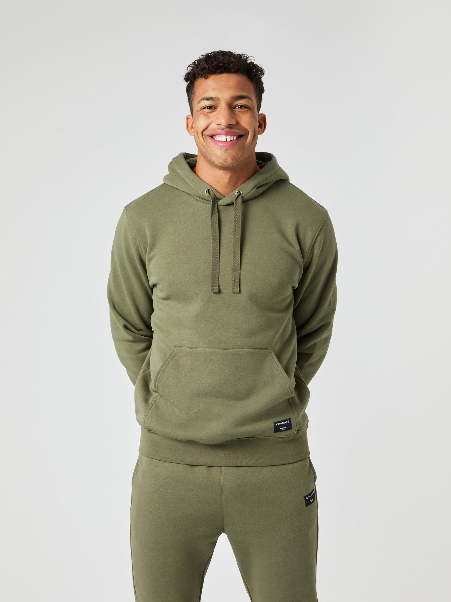 BJÖRN BORG Centre Hoodie Dusty Olive