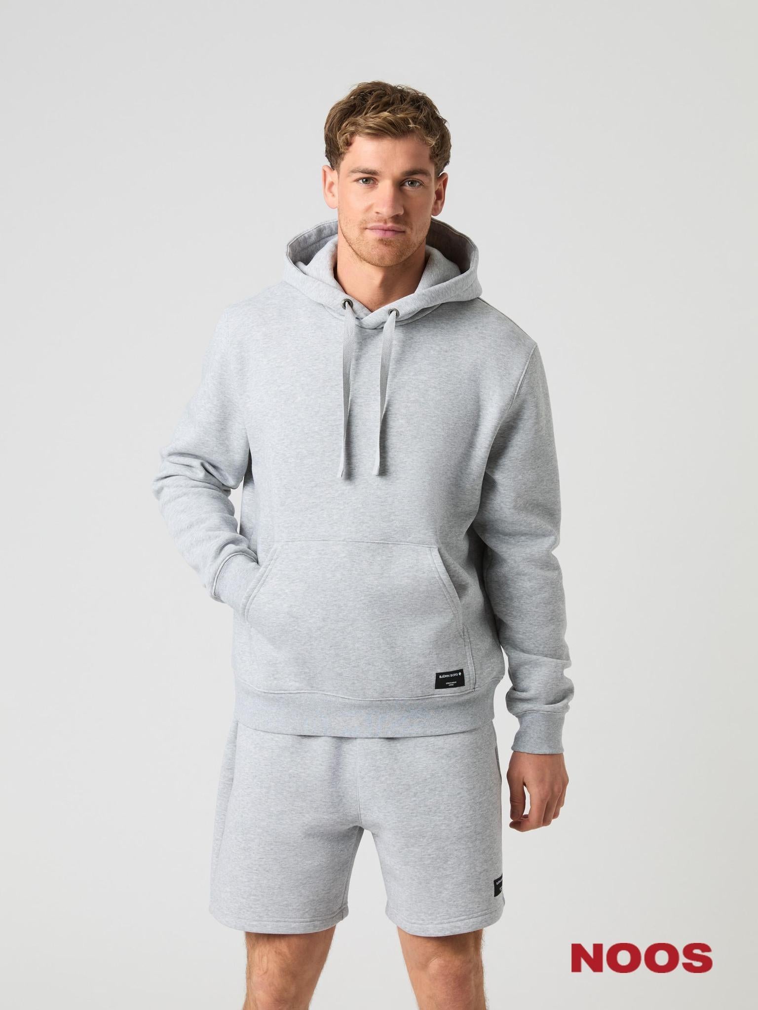 BJÖRN BORG Centre Hoodie Light Grey Melange