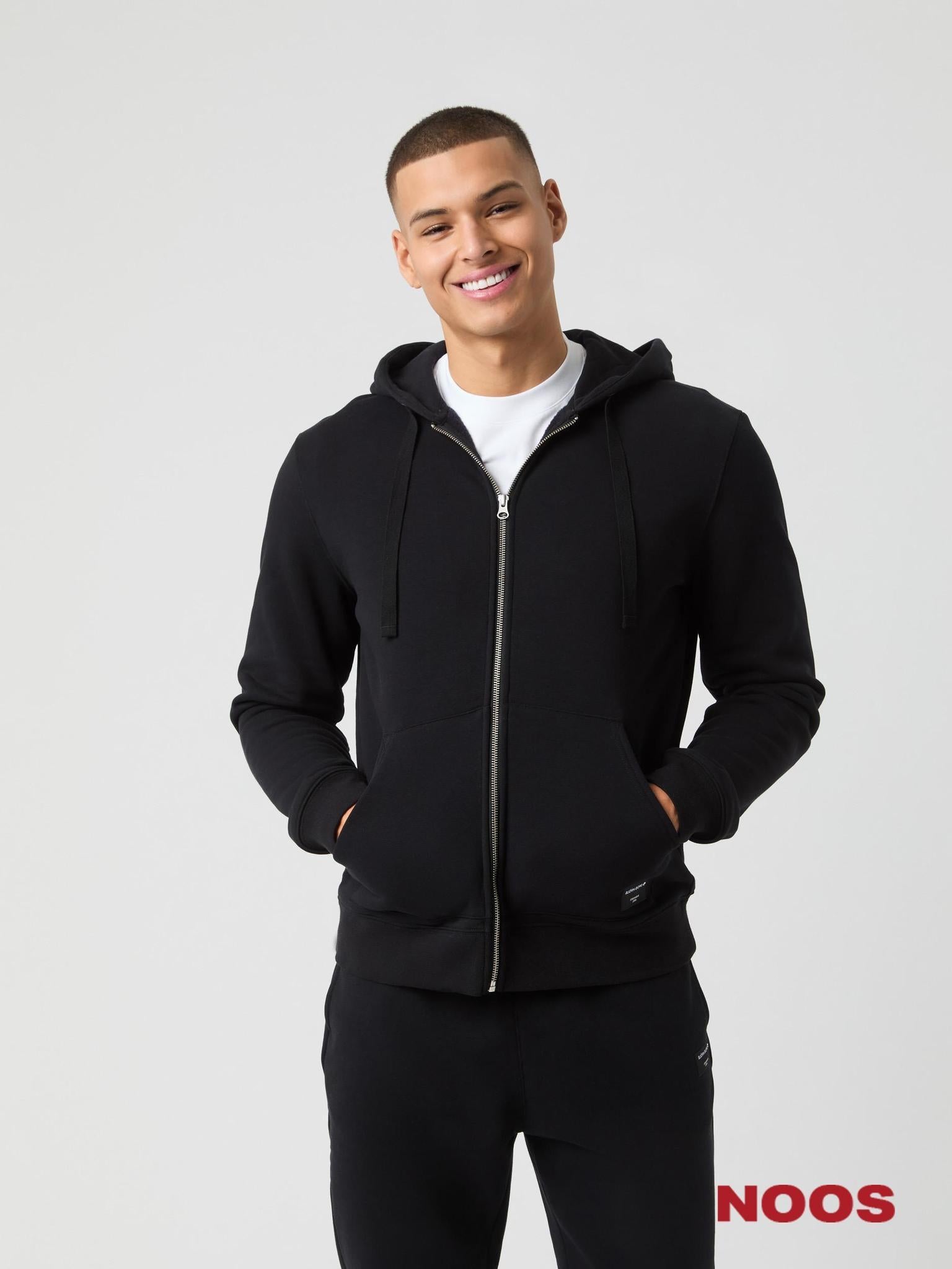 BJÖRN BORG Centre Zip Hoodie Black Beauty