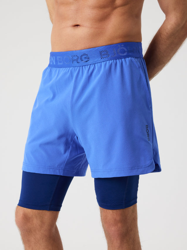 BJÖRN BORG Borg 2 IN 1 Shorts Amparo Blue