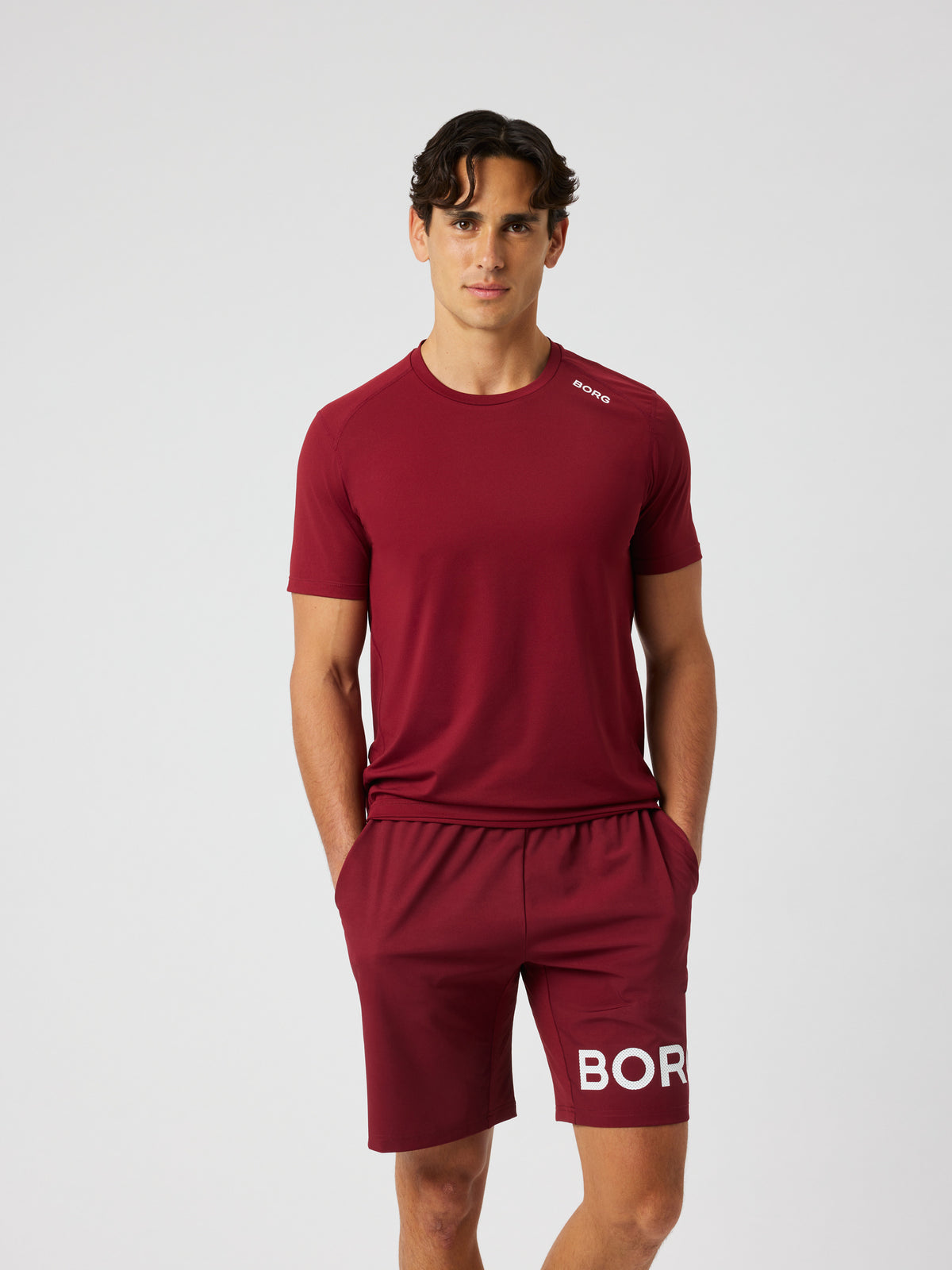 BJÖRN BORG Borg Athletic T-shirt Cabernet