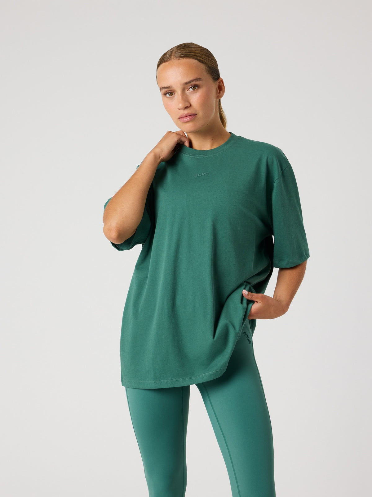 BJÖRN BORG Studio Oversized T-shirt Mallard Green