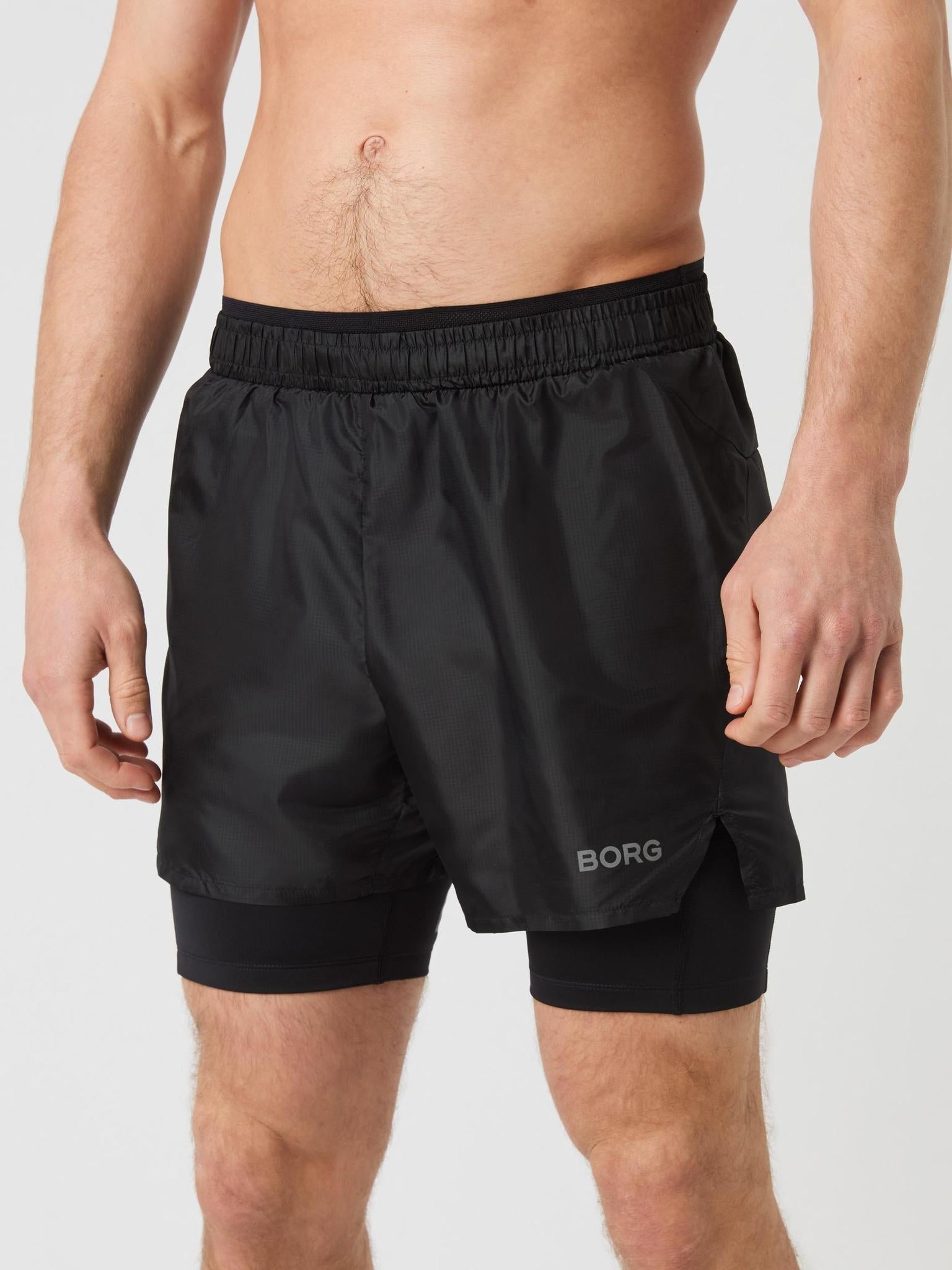 BJÖRN BORG Borg Performance Shorts 2 IN 1 Black Beauty