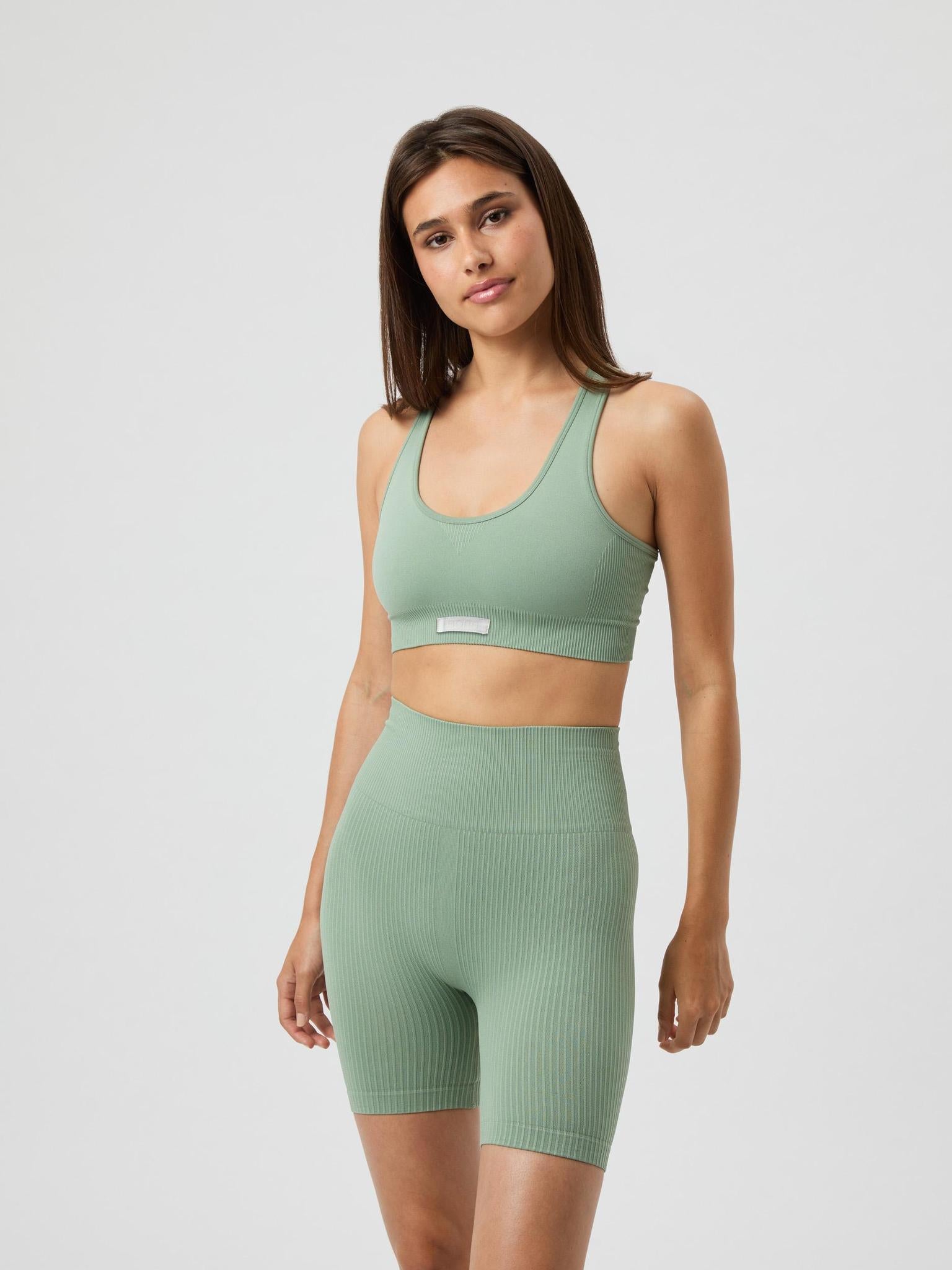BJÖRN BORG Studio Seamless Low Sports Bra Lily Pad