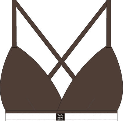 BJÖRN BORG Alice Triangle Bra 1p Chocolate Brown