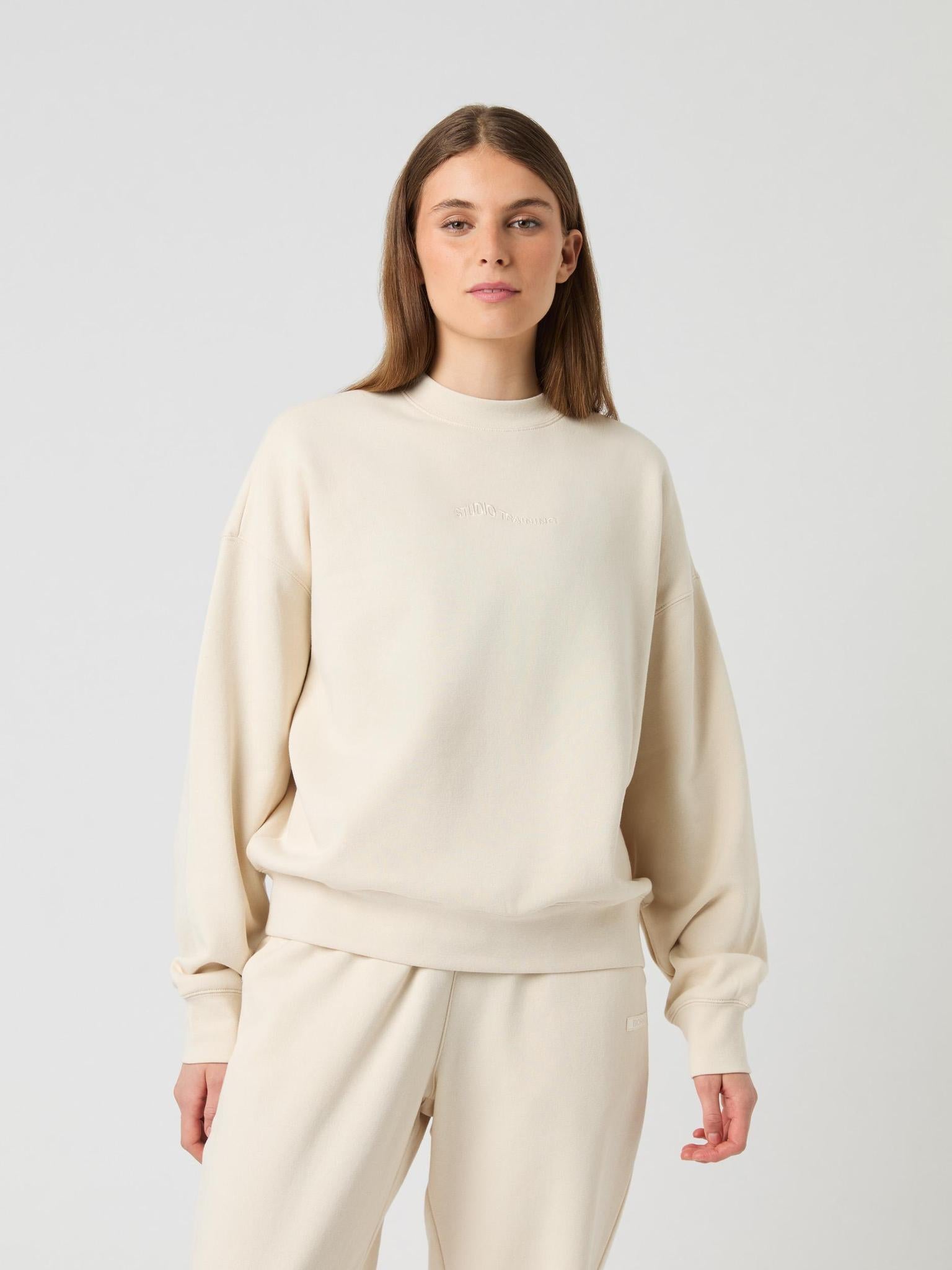 BJÖRN BORG Studio Oversized Sweatshirt Birch