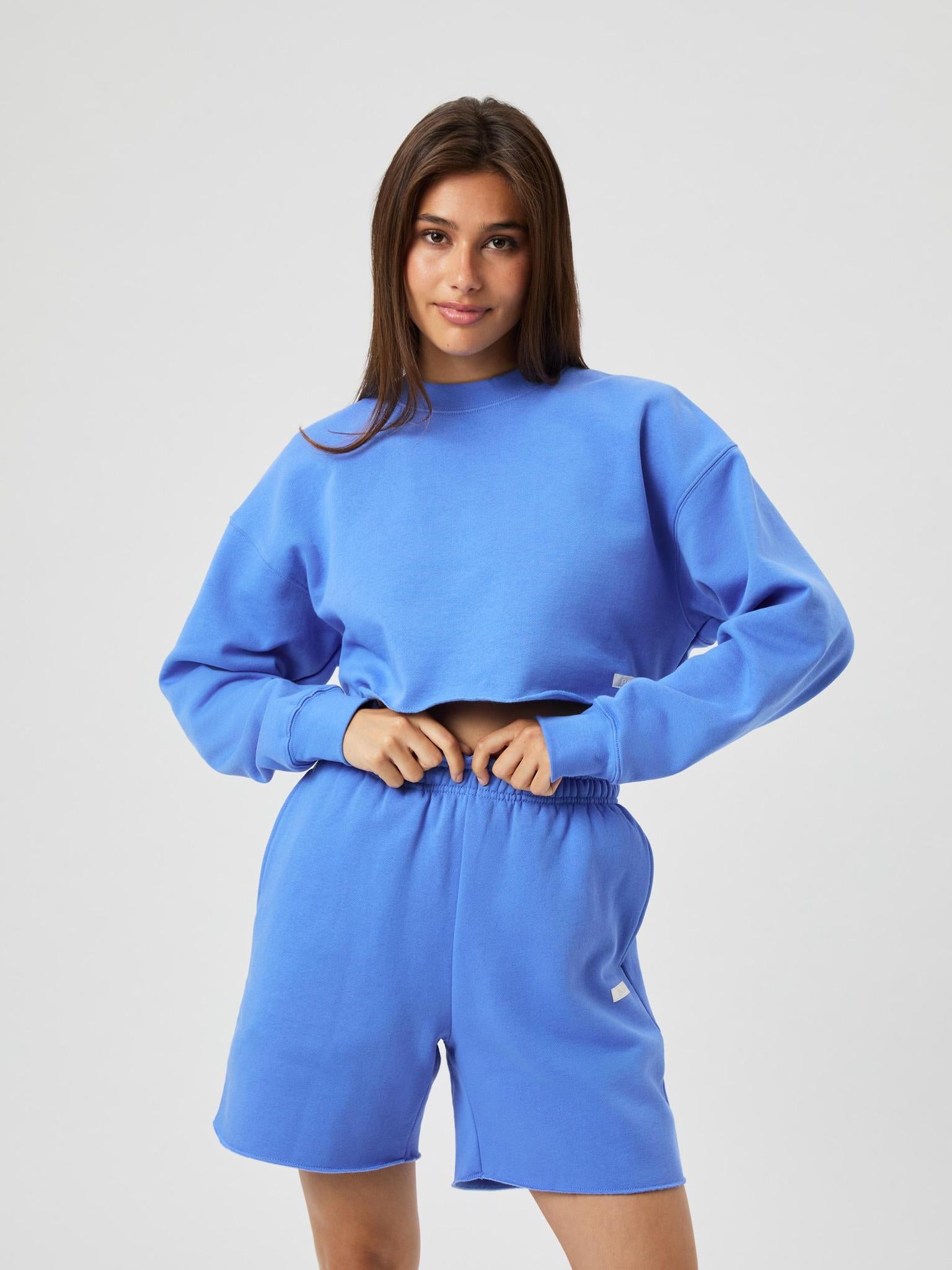 BJÖRN BORG Studio Oversized Cropped Sweatshirt Ultramarine