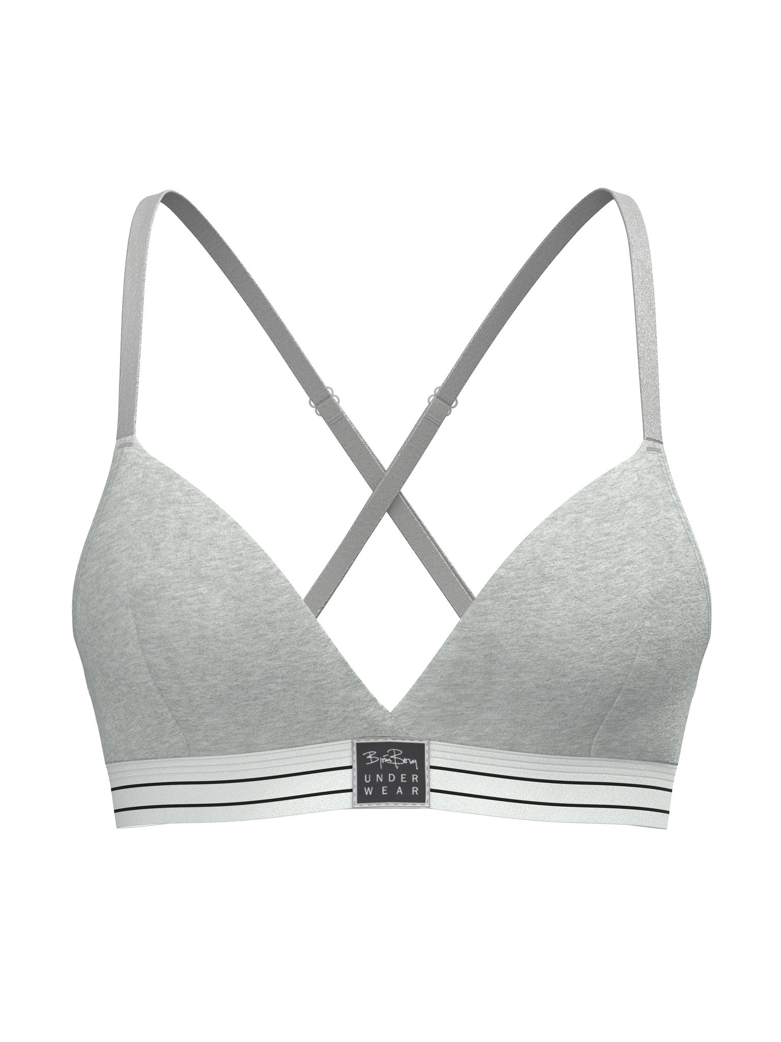 BJÖRN BORG Original Triangle Bra 1p Light Grey Melange