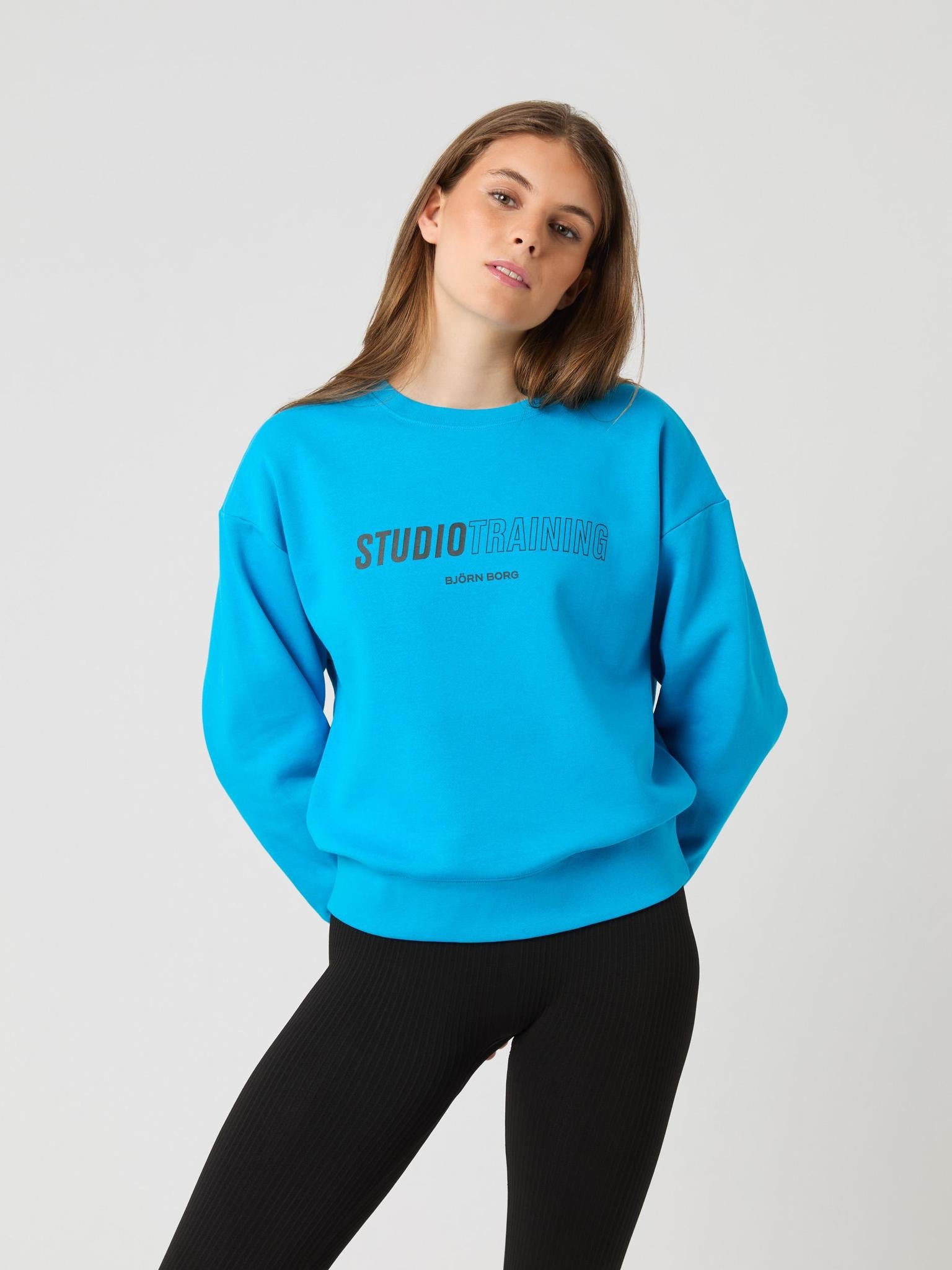 BJÖRN BORG Borg Boyfriend Sweatshirt Atomic Blue
