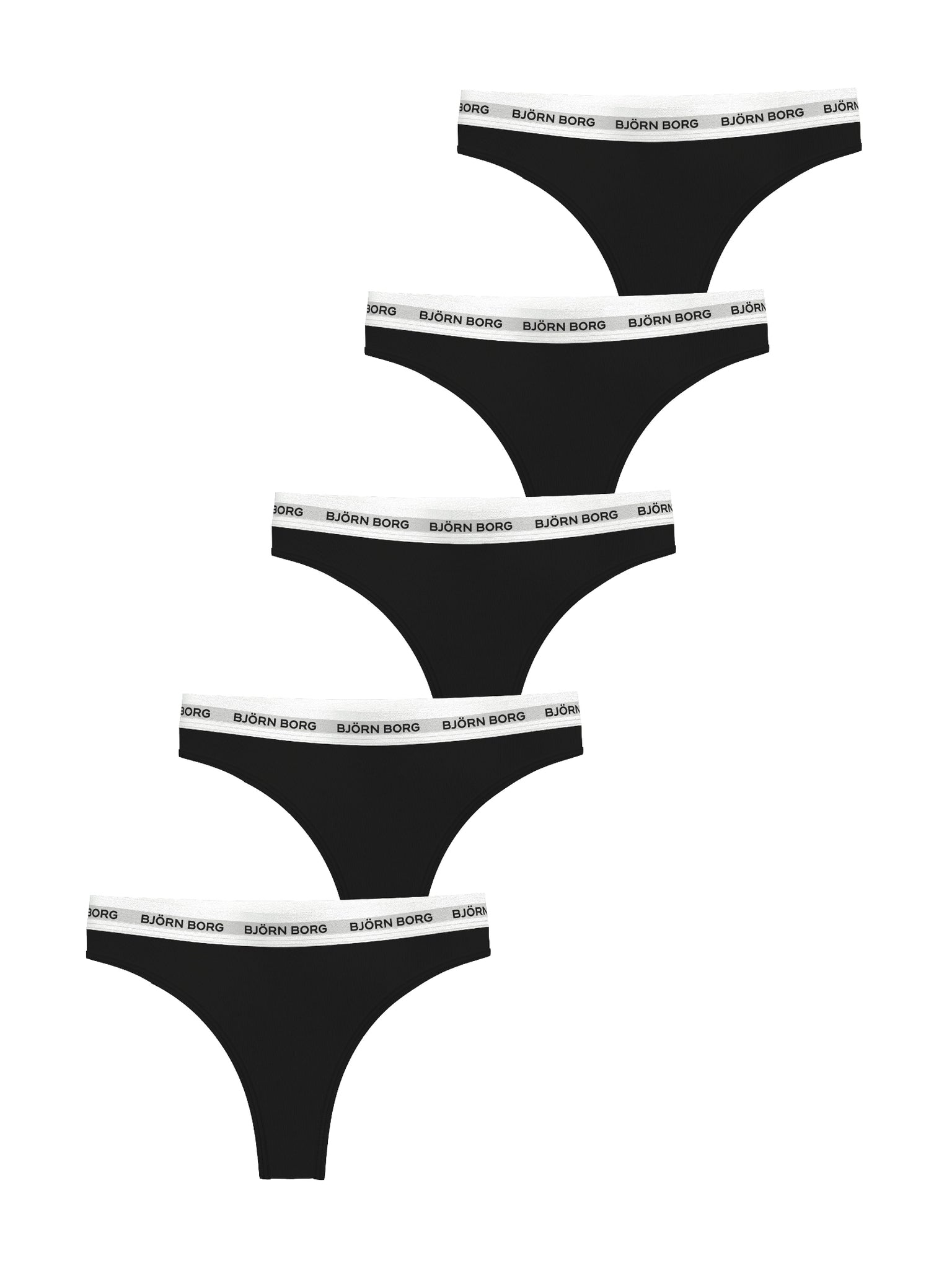 BJÖRN BORG Logo Thong 5p Multipack 1