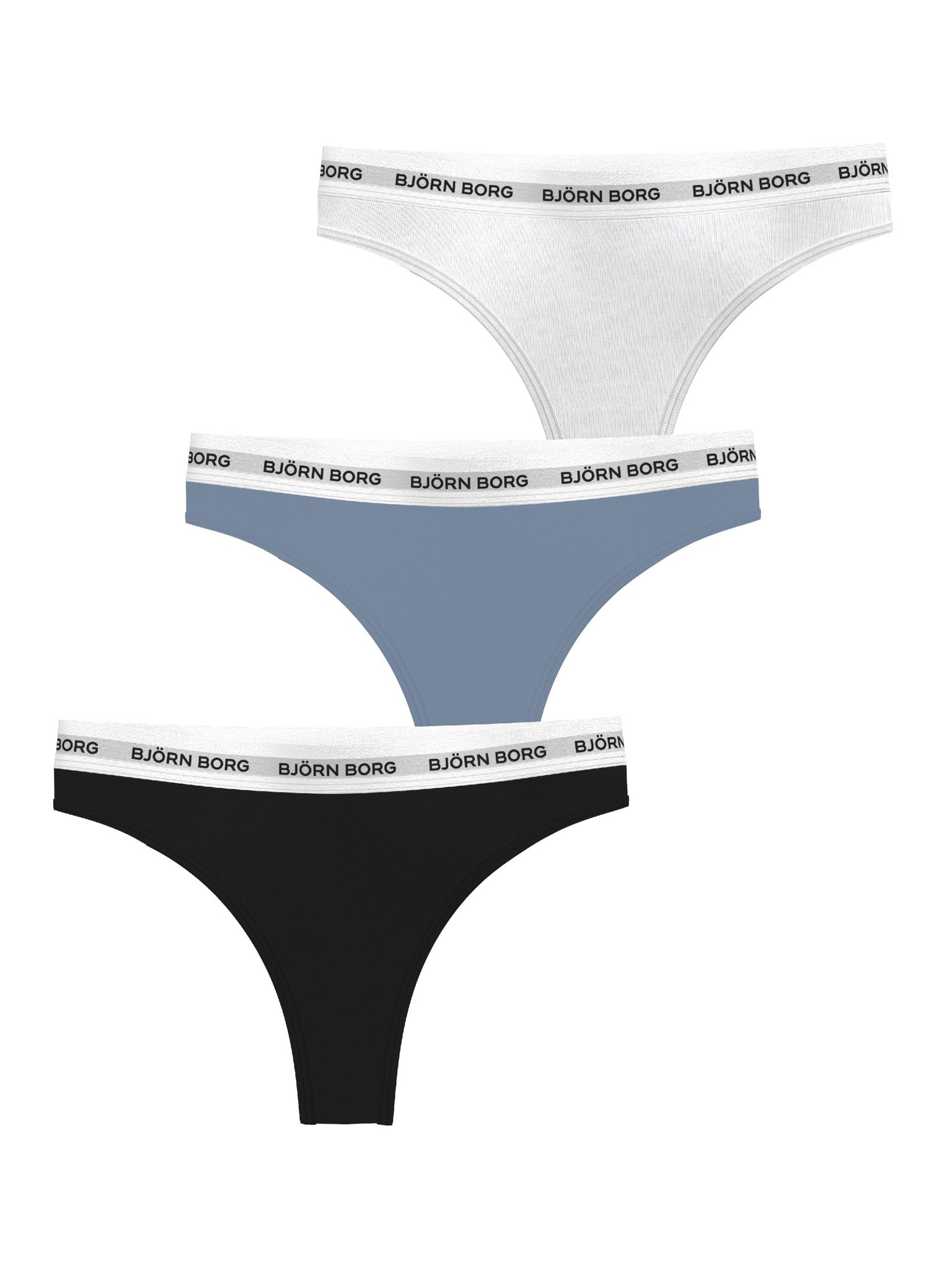 BJÖRN BORG Logo Thong 3p Multipack 3