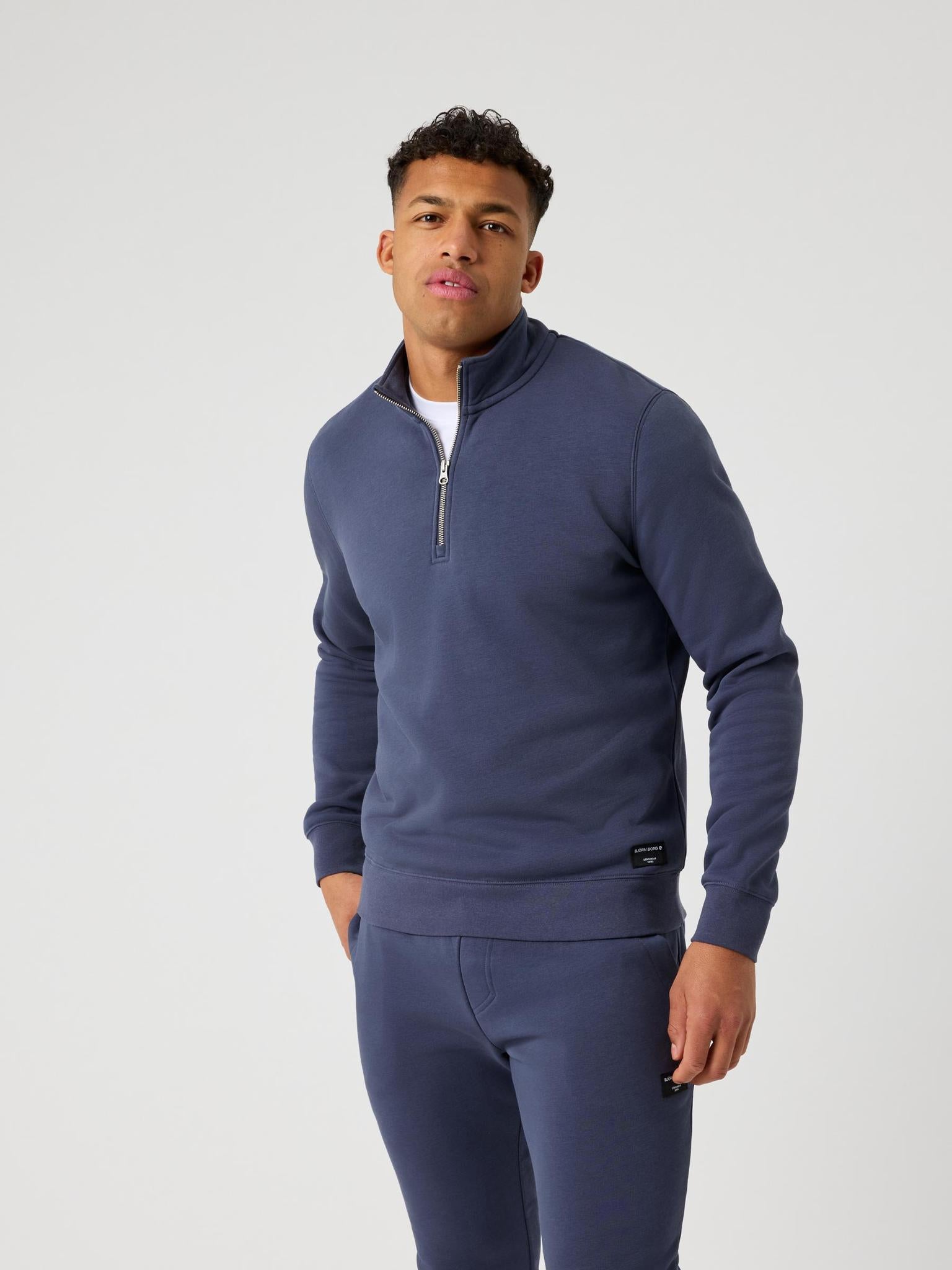 BJÖRN BORG Centre Half Zip Odyssey Gray